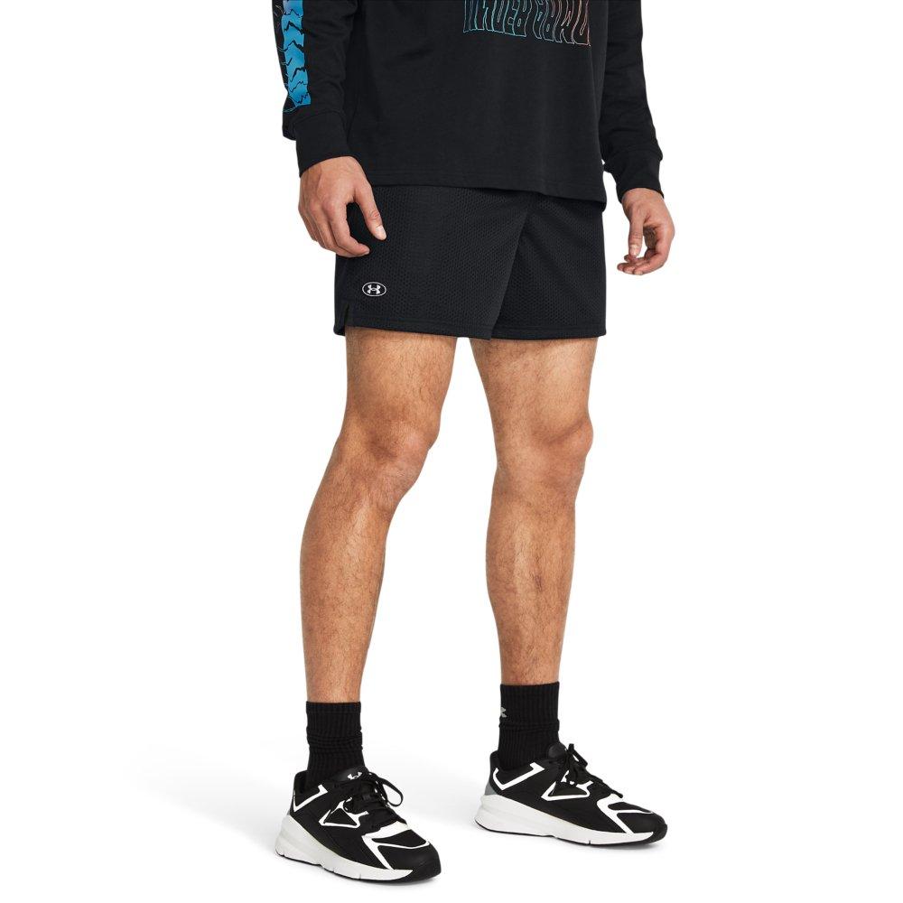 Under Armour Men's Essentials Mesh Shorts - BLACK/WHITE Thumbnail View 1