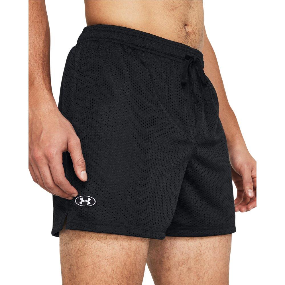 Under Armour Men's Essentials Mesh Shorts - BLACK/WHITE Thumbnail View 3