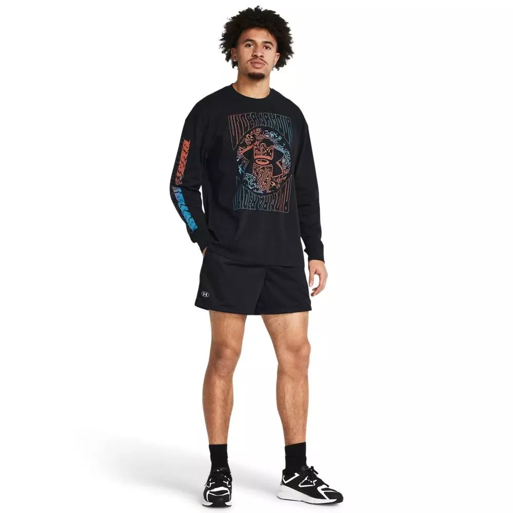 Under Armour Men's Essentials Mesh Shorts - BLACK/WHITE