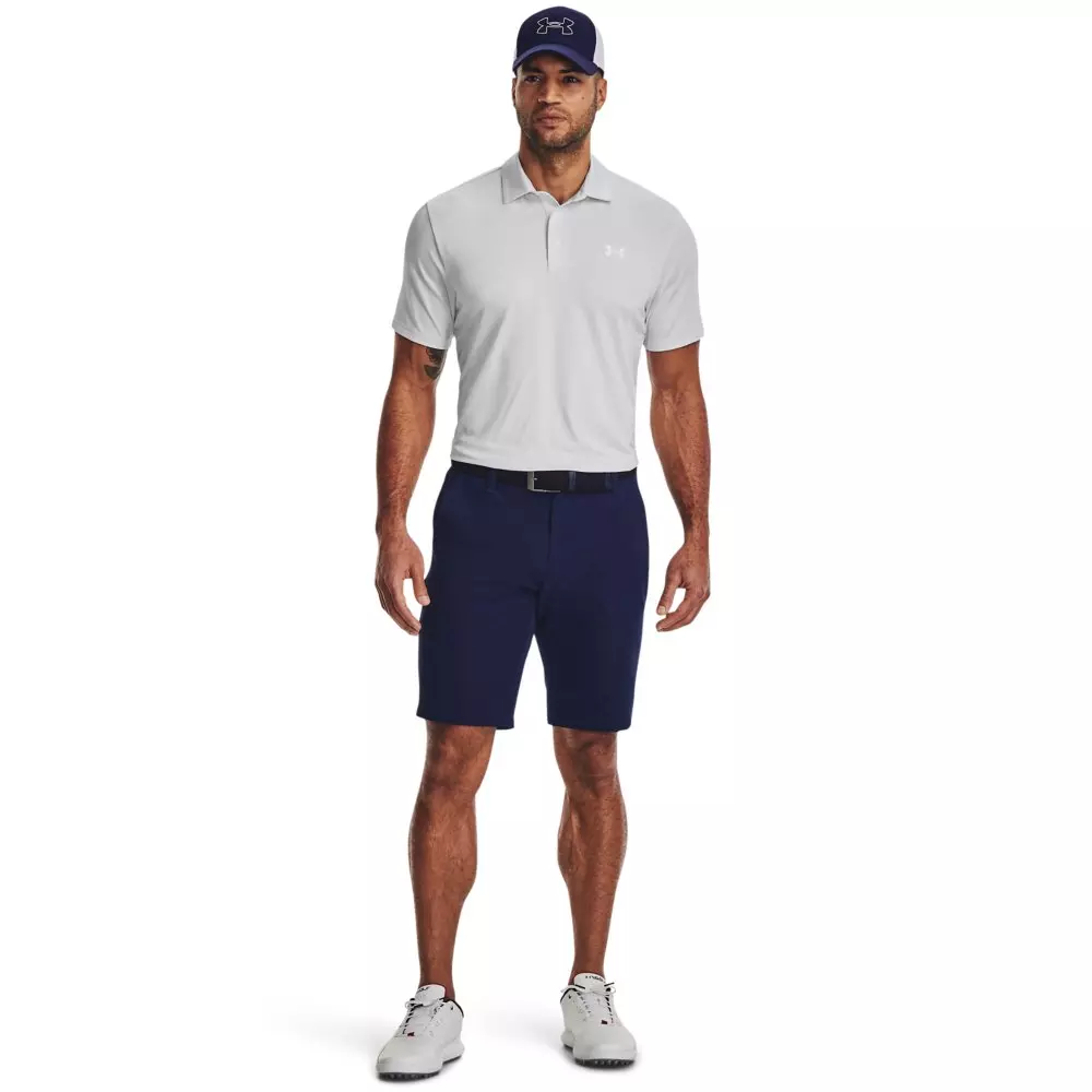 Under Armour Men's Playoff 3.0 Stripe Polo - White - WHITE/GREY