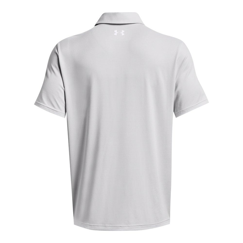 Under Armour Men's Playoff 3.0 Stripe Polo - White - WHITE/GREY Thumbnail View 5