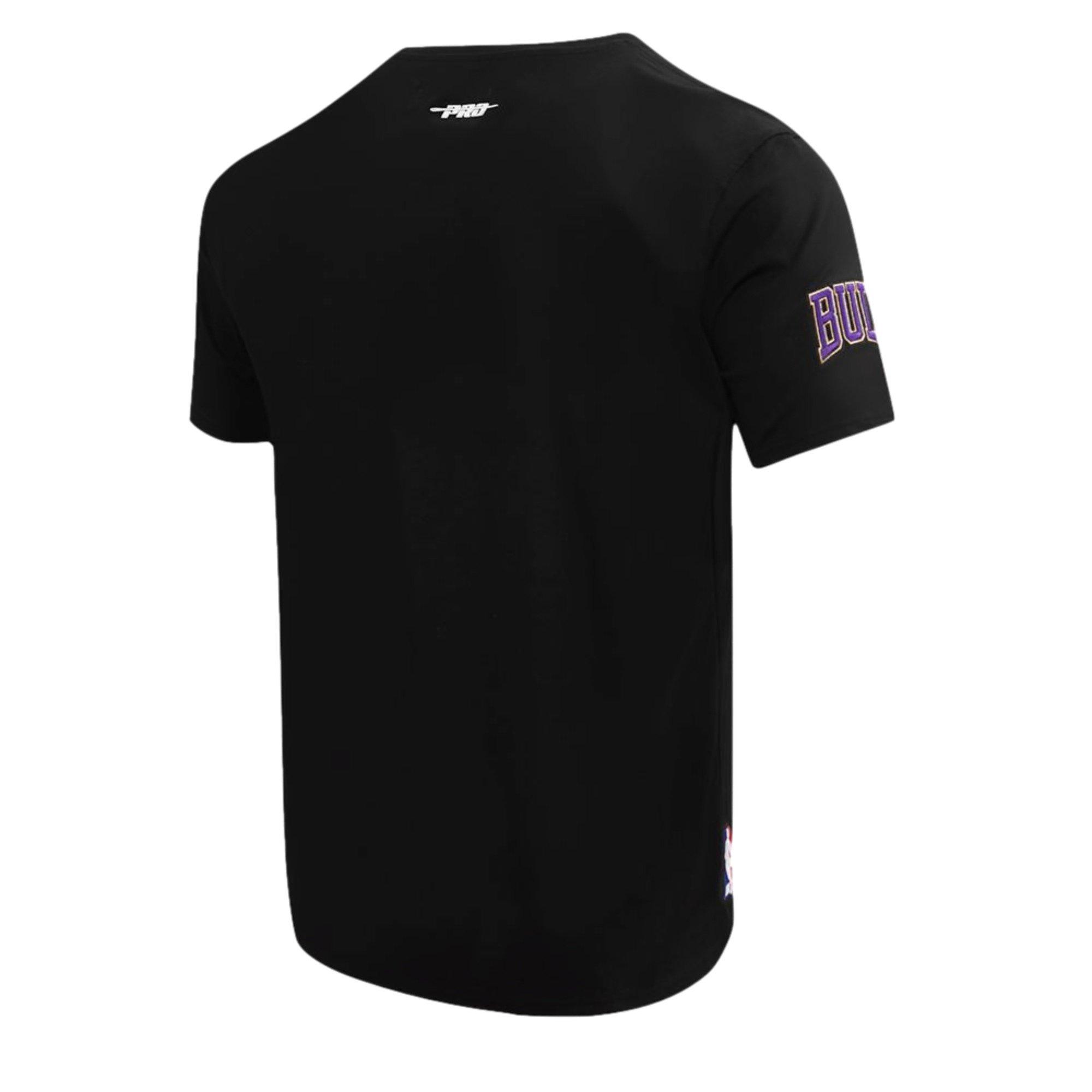 Pro Standard Men's Chicago Bulls AJ Retro 12 "Field Purple" Tee-Black - BLACK Thumbnail View 2