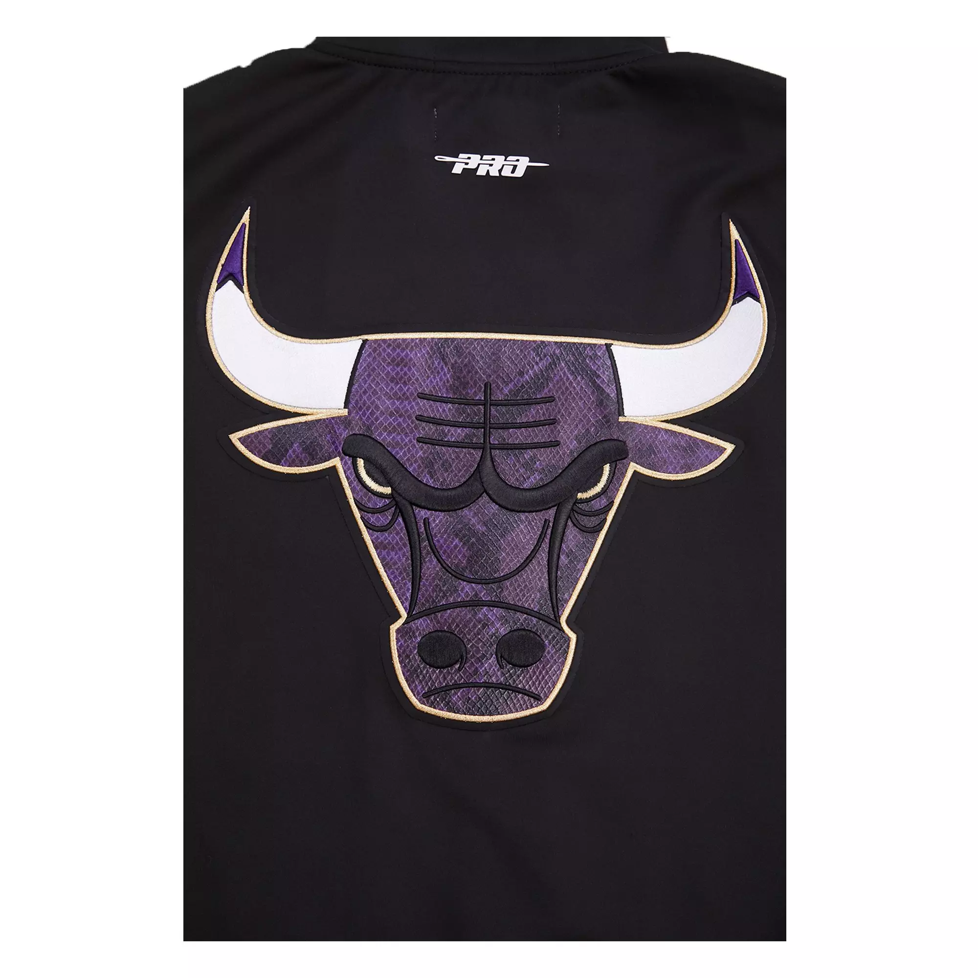 Pro Standard Men's Chicago Bulls AJ Retro 12 "Field Purple" Track Jacket - BLACK