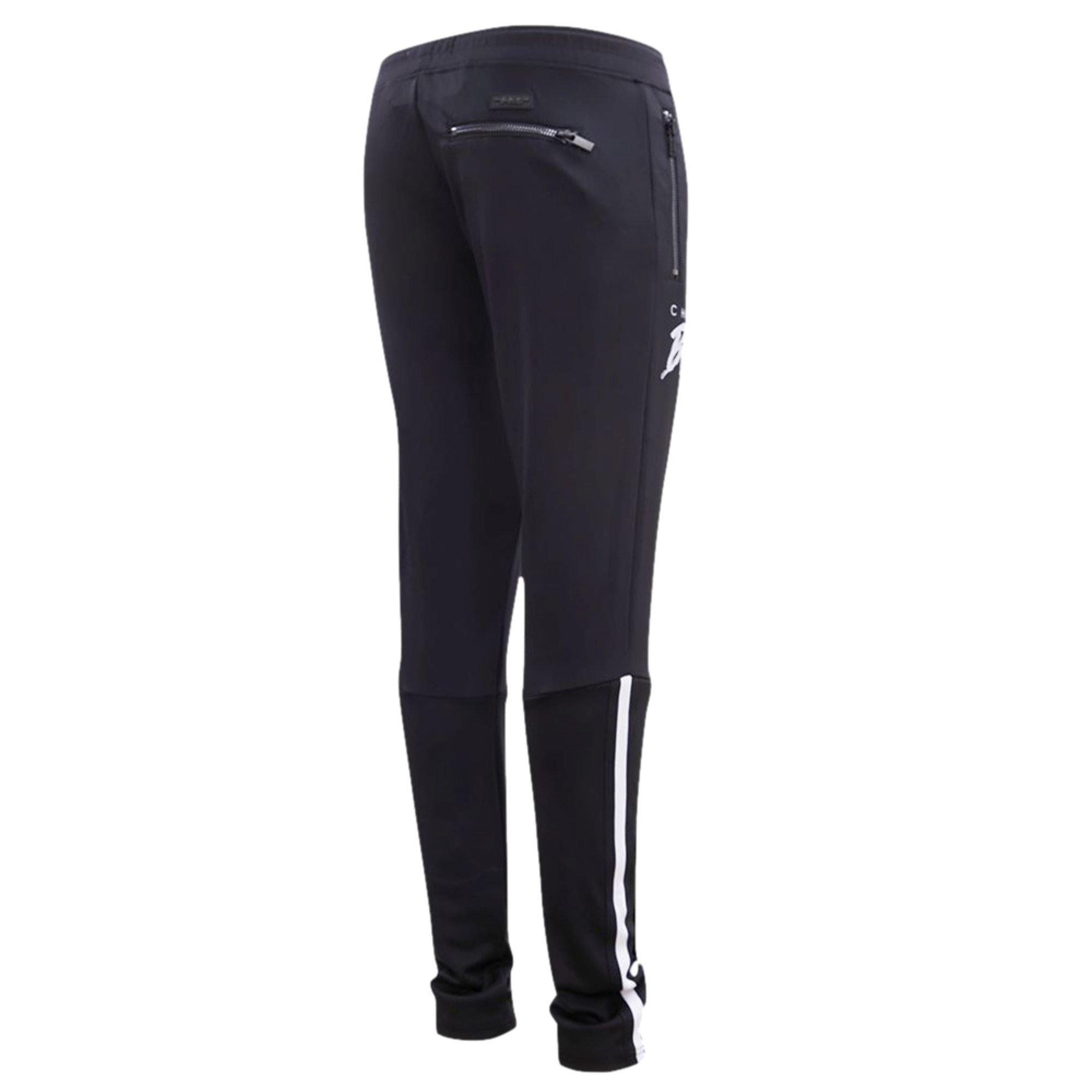 Pro Standard Men's Chicago Bulls AJ Retro 12 "Field Purple" Track Pants - BLACK Thumbnail View 2