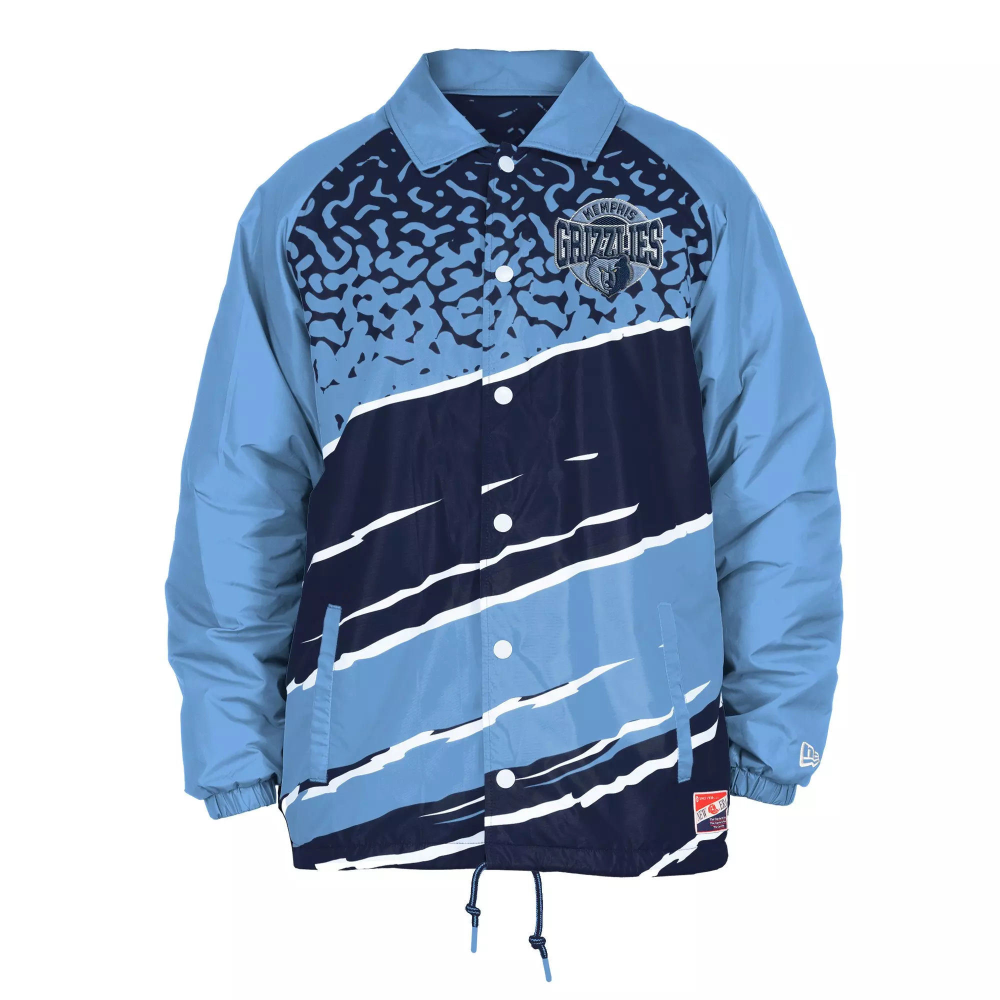 New Era Men's Memphis Grizzlies '23 Coaches Jacket Jacket - BLUE