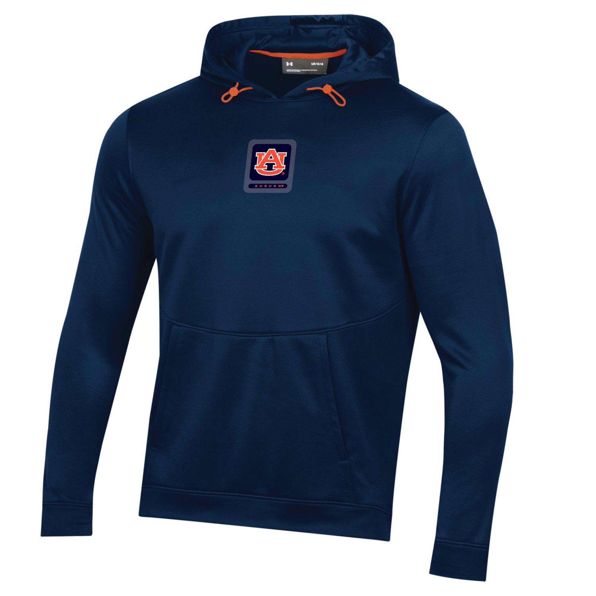 Under Armour Men's Auburn Tigers Armour Fleece Hoodie - NAVY Thumbnail View 1