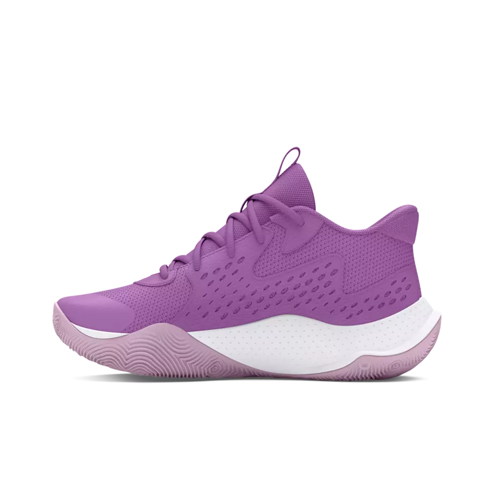 Under Armour Jet '23 "Purple" Grade School Girls' Basketball Shoe - PURPLE