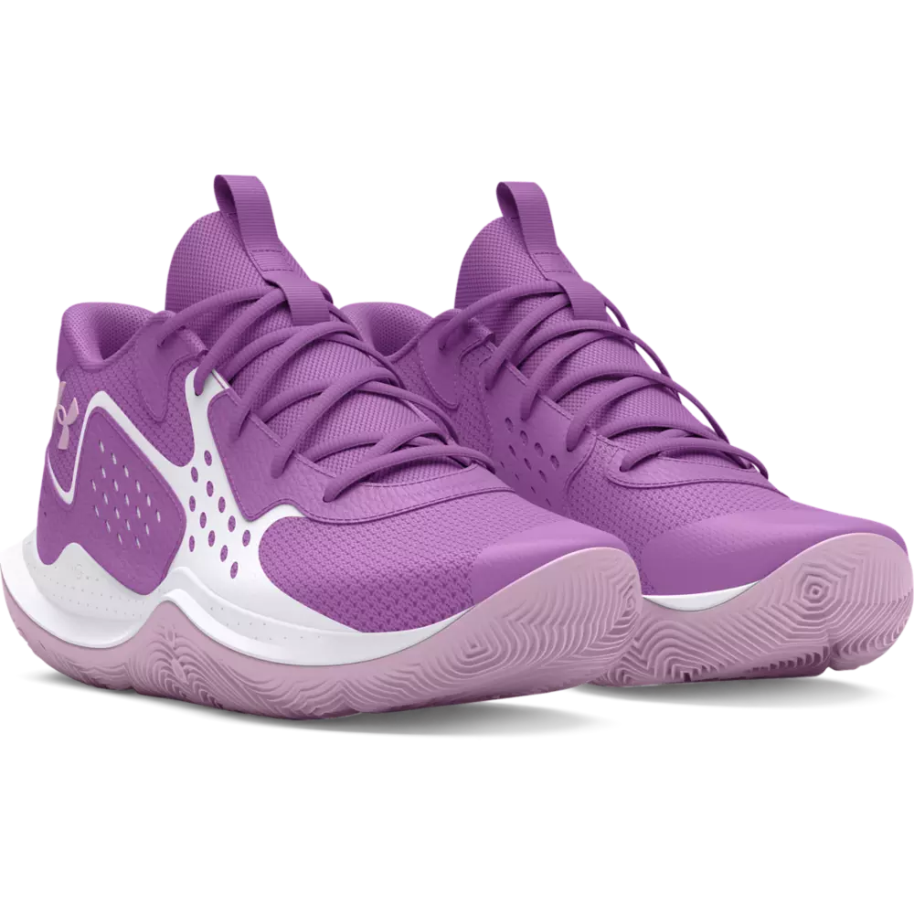 Under Armour Jet '23 "Purple" Grade School Girls' Basketball Shoe - PURPLE