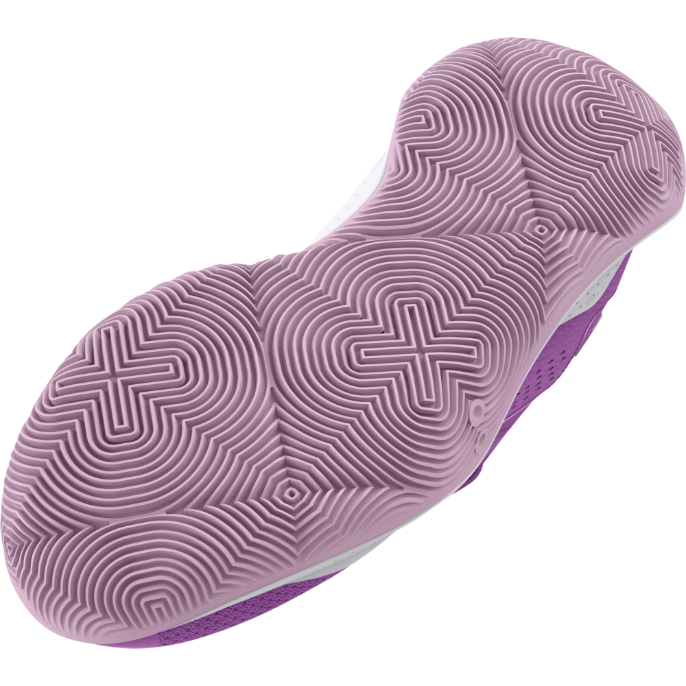 Under Armour Jet '23 "Purple" Grade School Girls' Basketball Shoe - PURPLE Thumbnail View 4