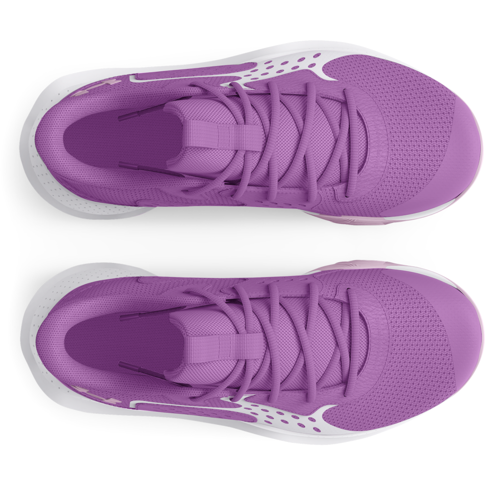 Under Armour Jet '23 "Purple" Grade School Girls' Basketball Shoe - PURPLE Thumbnail View 5