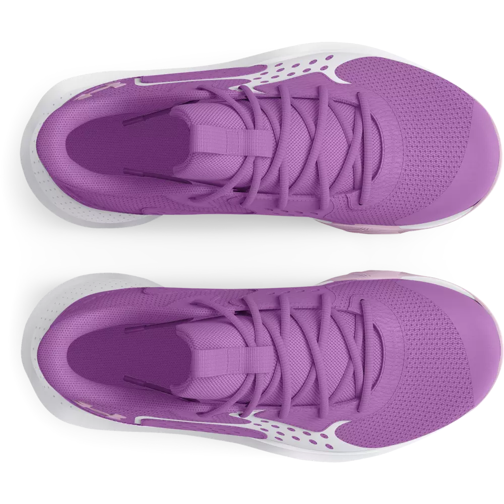 Under Armour Jet '23 "Purple" Grade School Girls' Basketball Shoe - PURPLE