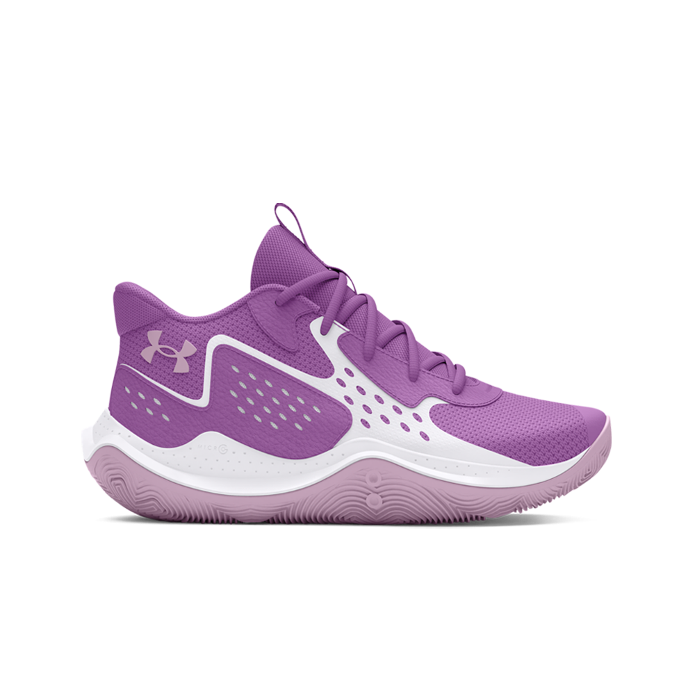 Under Armour Jet '23 "Purple" Grade School Girls' Basketball Shoe - PURPLE Thumbnail View 1