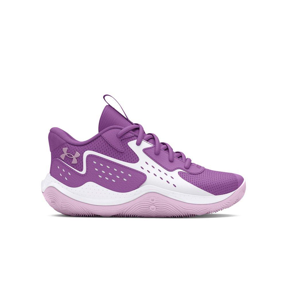 Under Armour Jet 23 Provence Purple White Purple Ace Preschool Girls Basketball Shoe