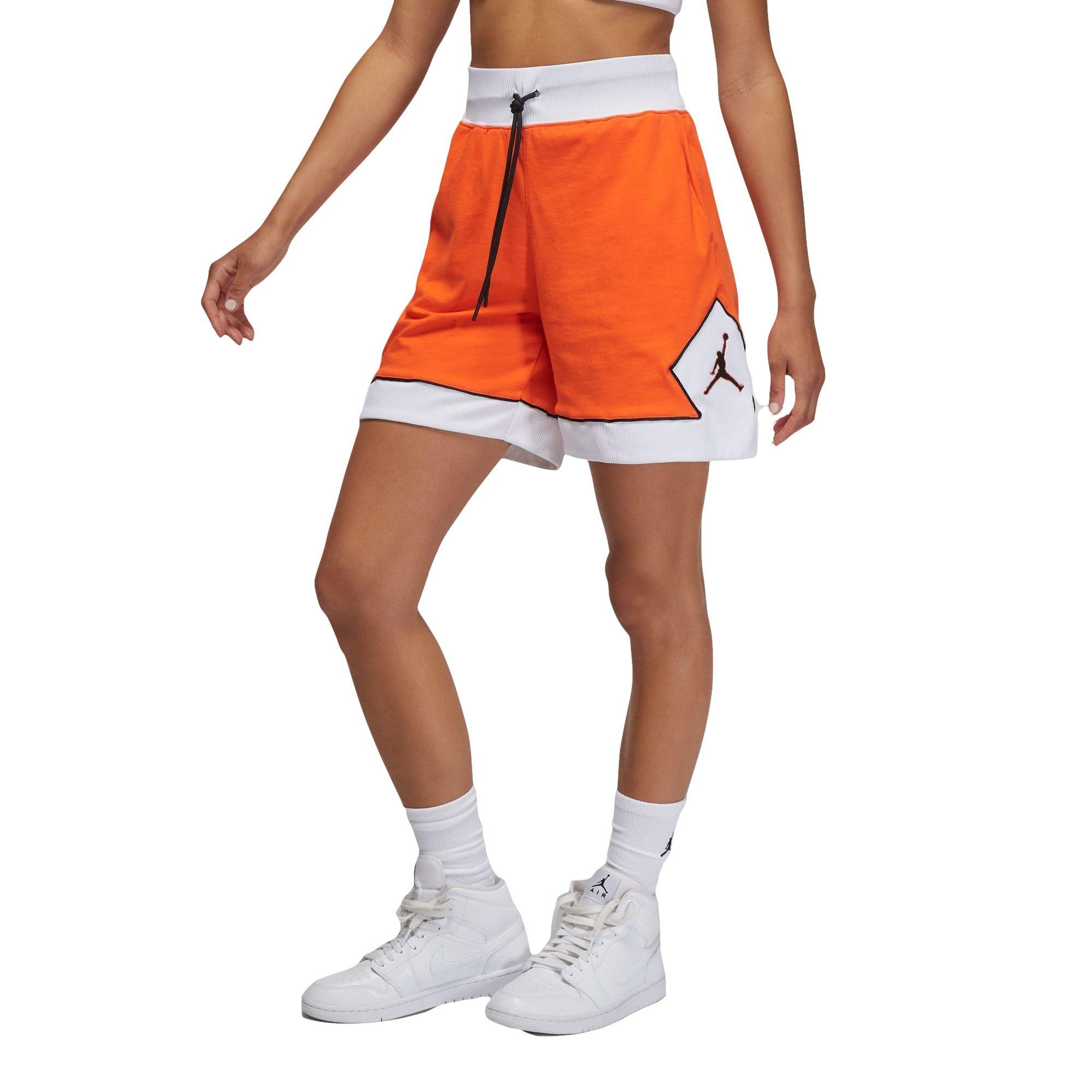 Jordan Women's Diamond Short-Orange - ORANGE Thumbnail View 1