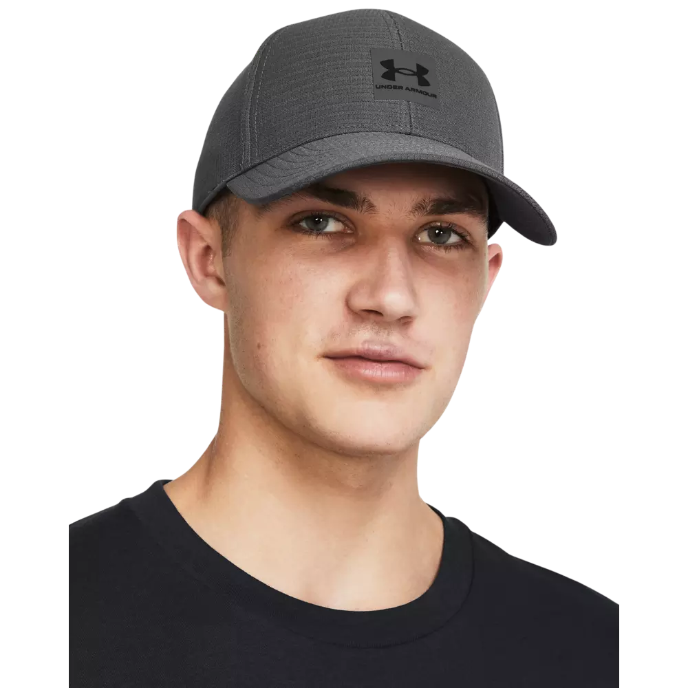 Under Armour Men's ArmourVent Stretch Fit Hat - GREY