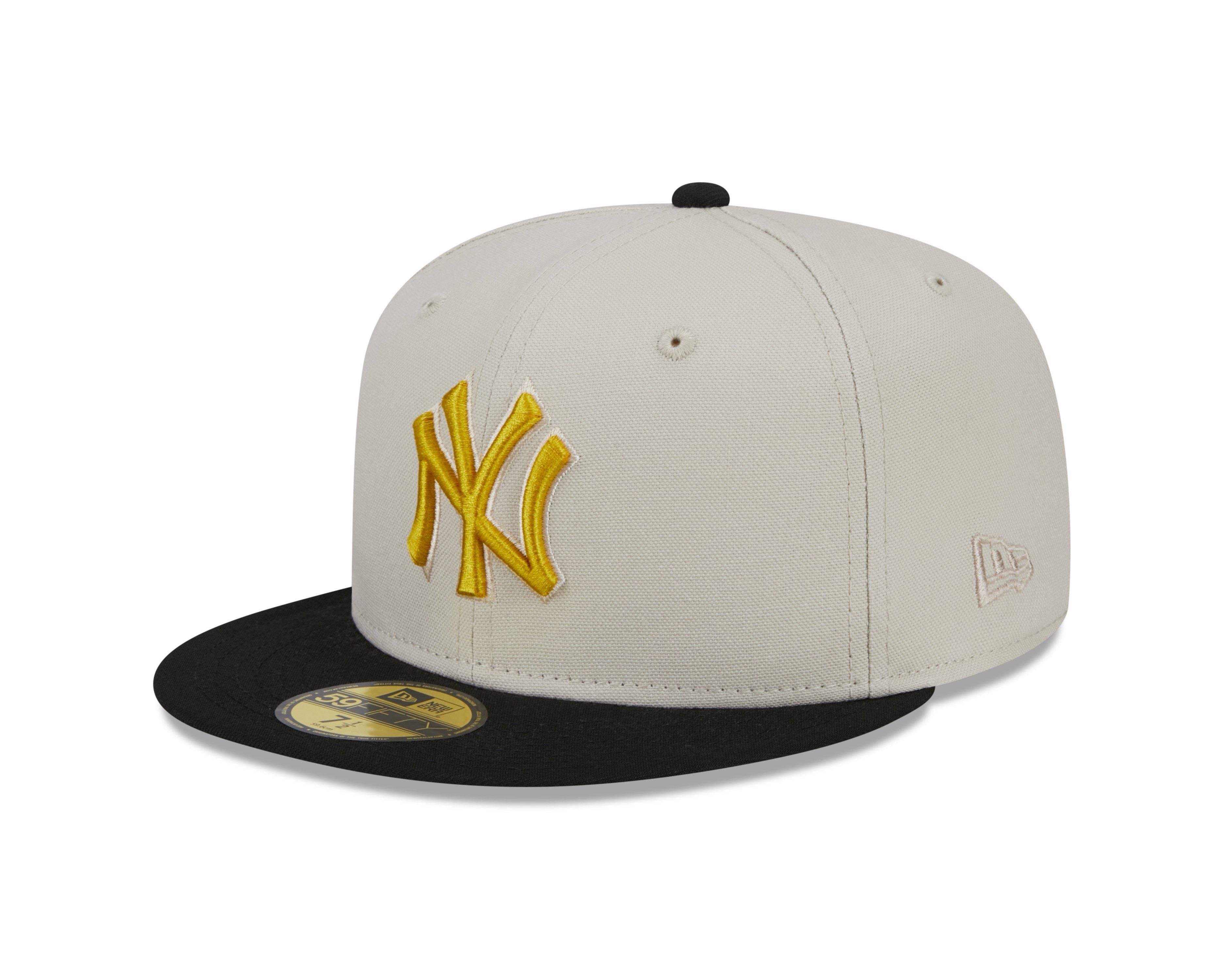 New Era New York Yankees Two-Tone Stone 59FIFTY Fitted Hat - CREAM Thumbnail View 1