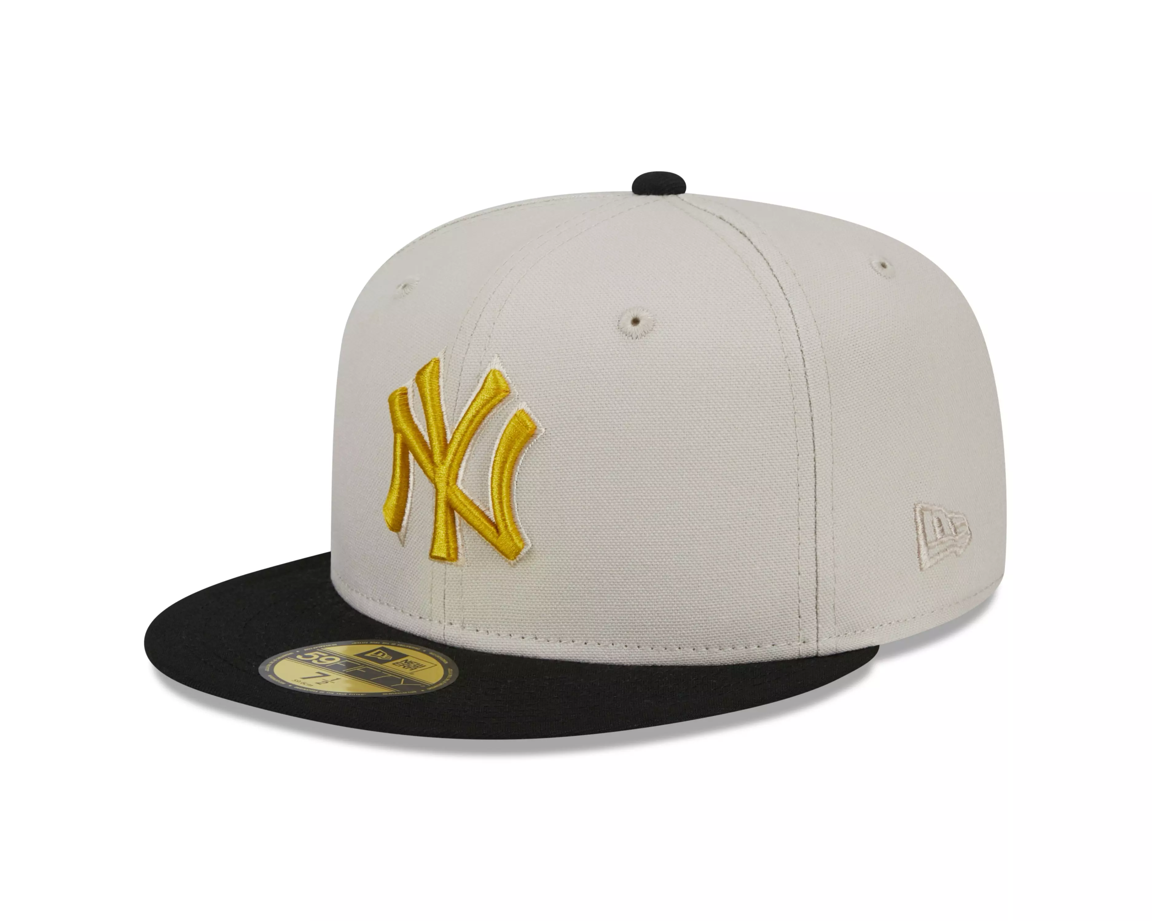 New Era New York Yankees Two-Tone Stone 59FIFTY Fitted Hat - CREAM