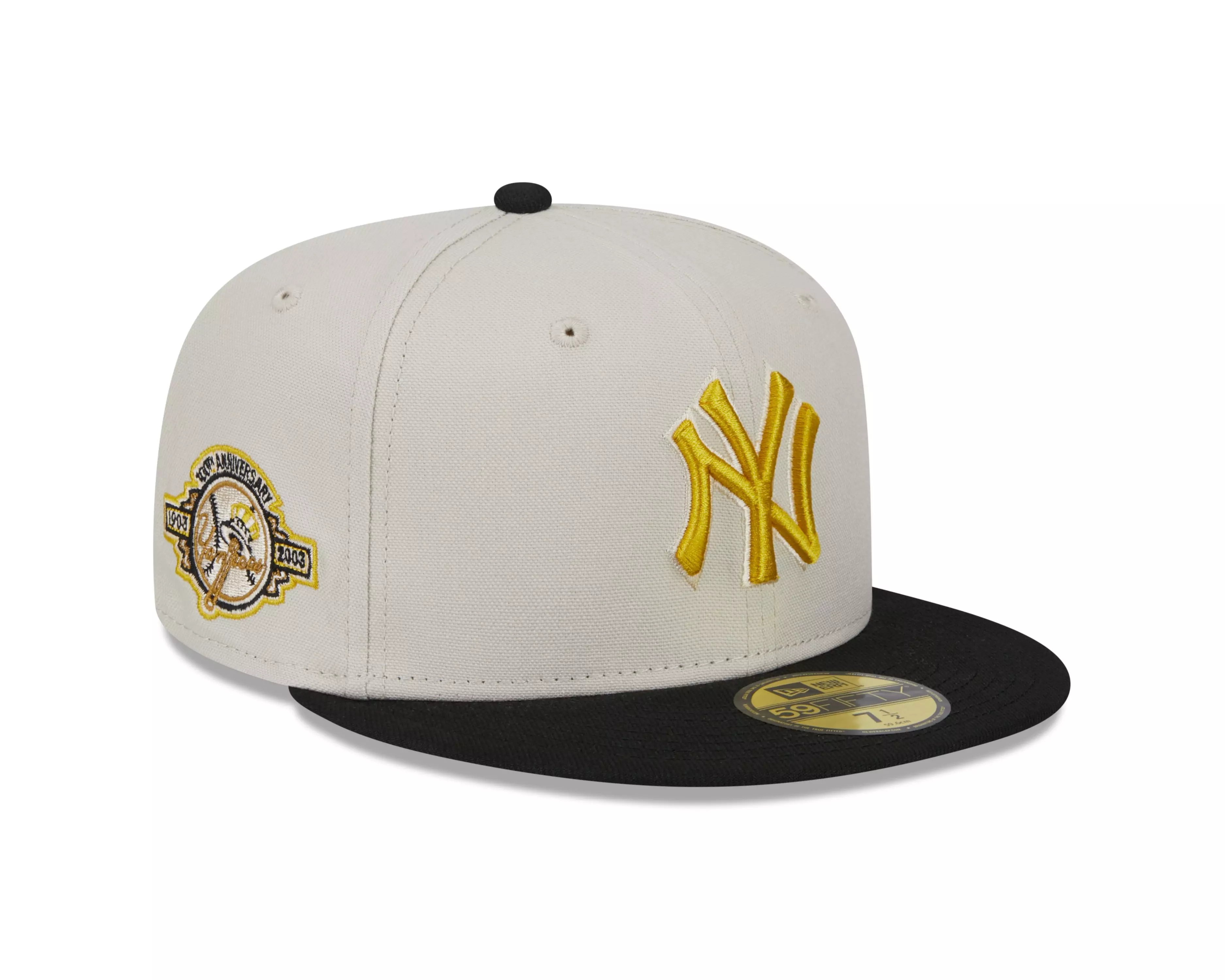 New Era New York Yankees Two-Tone Stone 59FIFTY Fitted Hat - CREAM