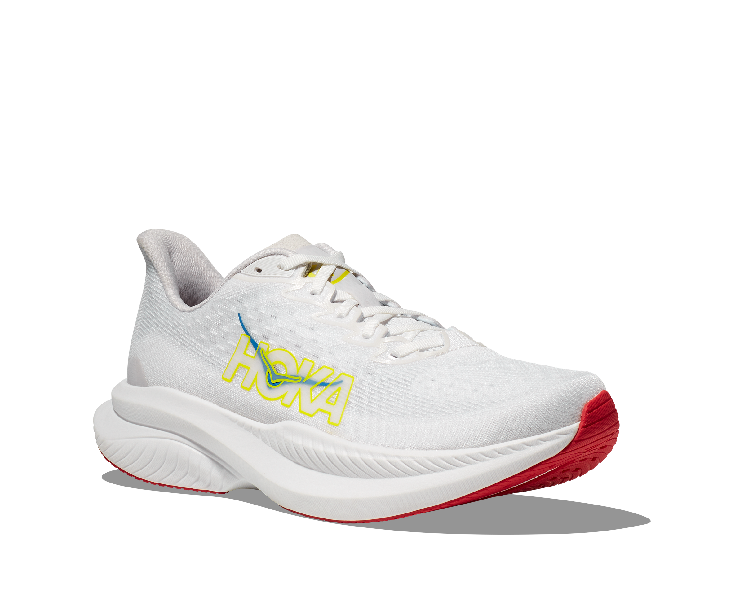 Hoka Mach 6 "White/Nimbus Cloud" Men's Running Shoe - WHITE Thumbnail View 7