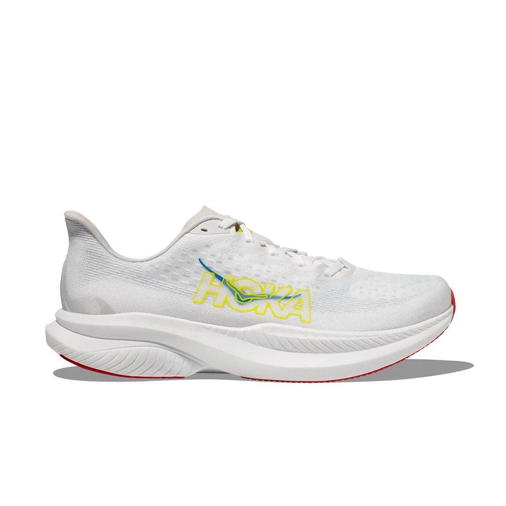 Hoka Mach 6 "White/Nimbus Cloud" Men's Running Shoe - WHITE Thumbnail View 1