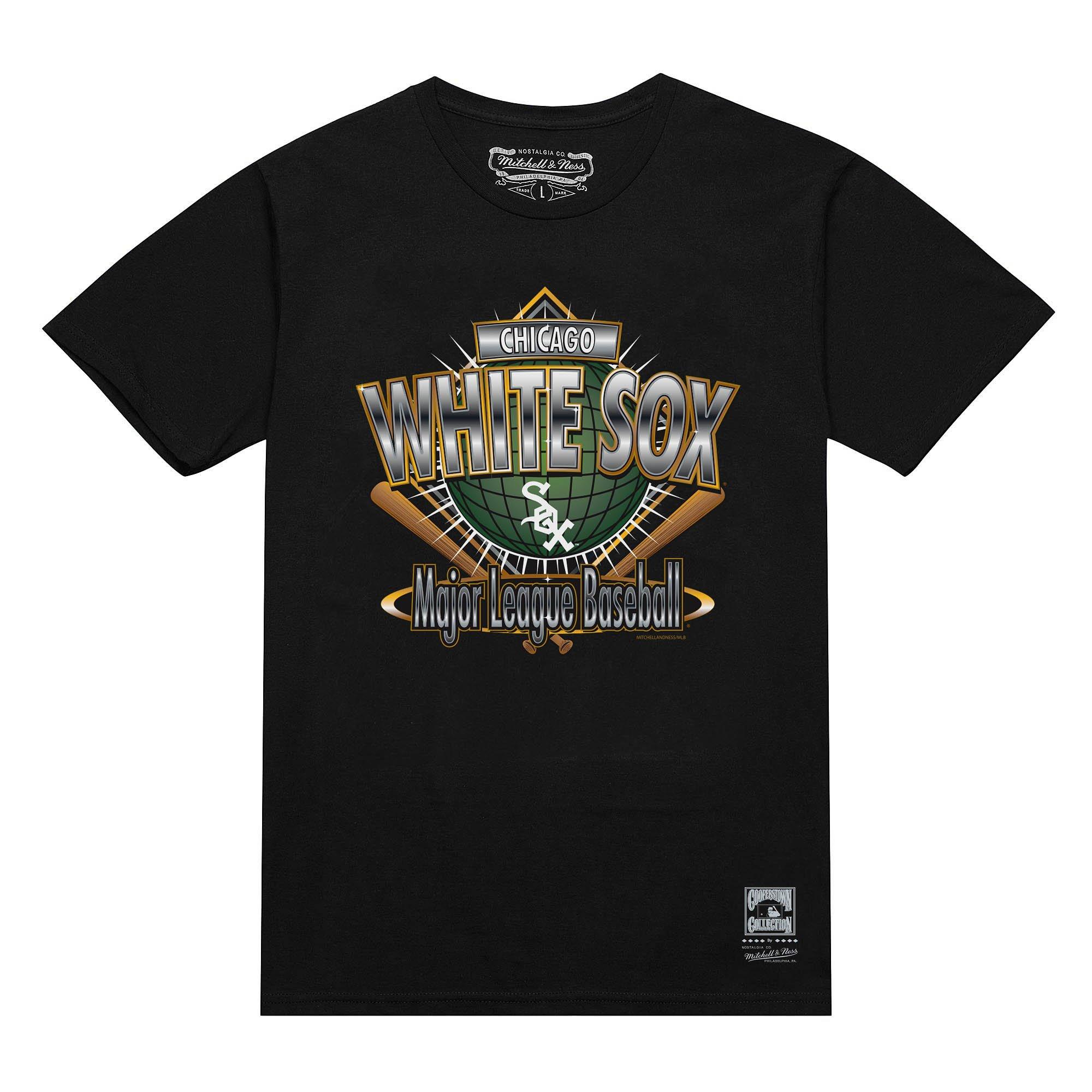 Mitchell & Ness Chicago White Sox First Pitch Short Sleeve Men's Black Top