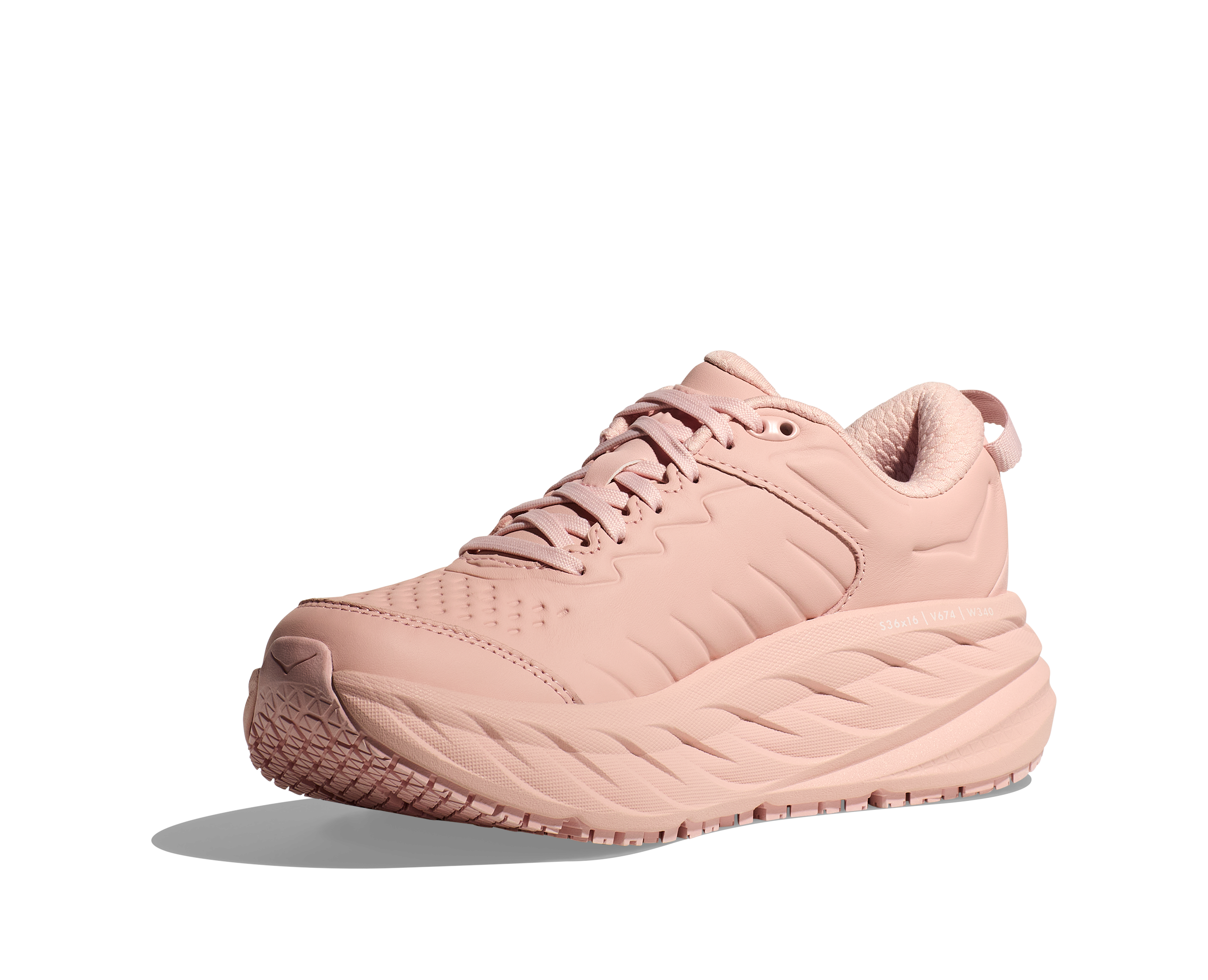 Hoka Bondi SR "Peach Whip" Women's Walking Shoe - PEACH Thumbnail View 7