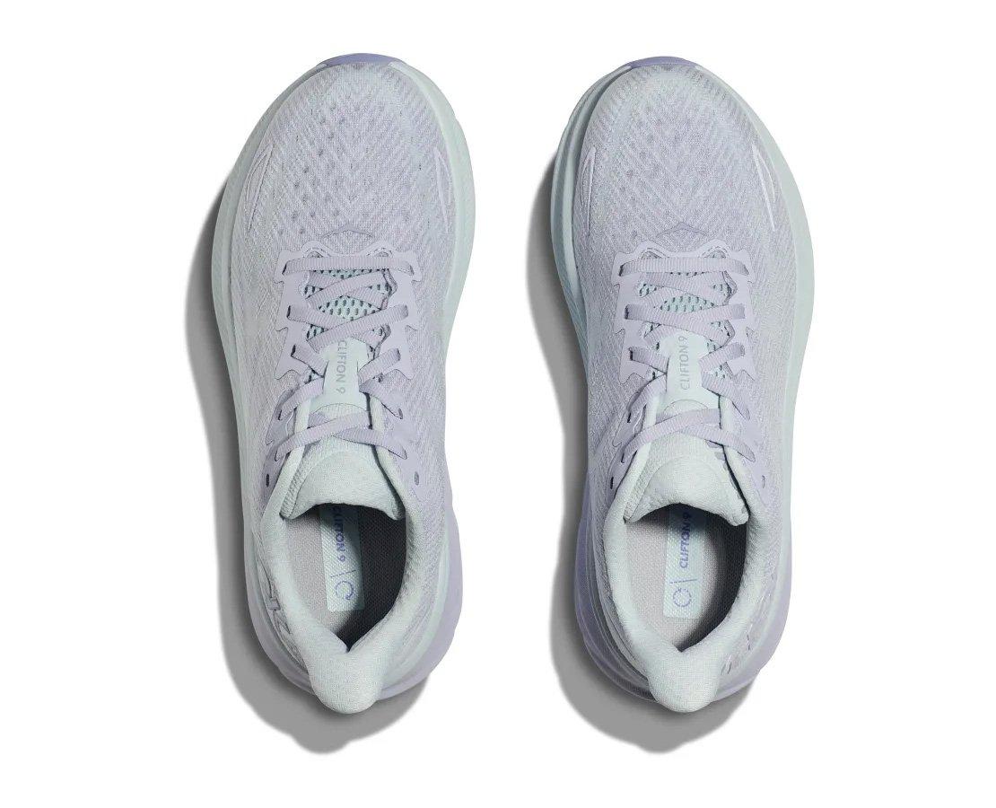 Hoka Clifton 9 "Ether/Illusion" Women's Running Shoe - LIGHT PURPLE Thumbnail View 2