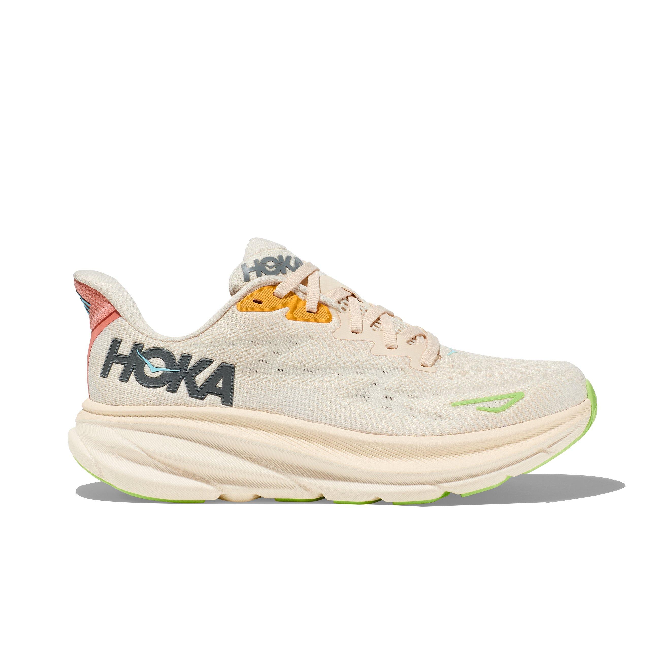 Hoka Clifton 9 "Vanilla/Astral" Women's Running Shoe - CREAM Thumbnail View 1