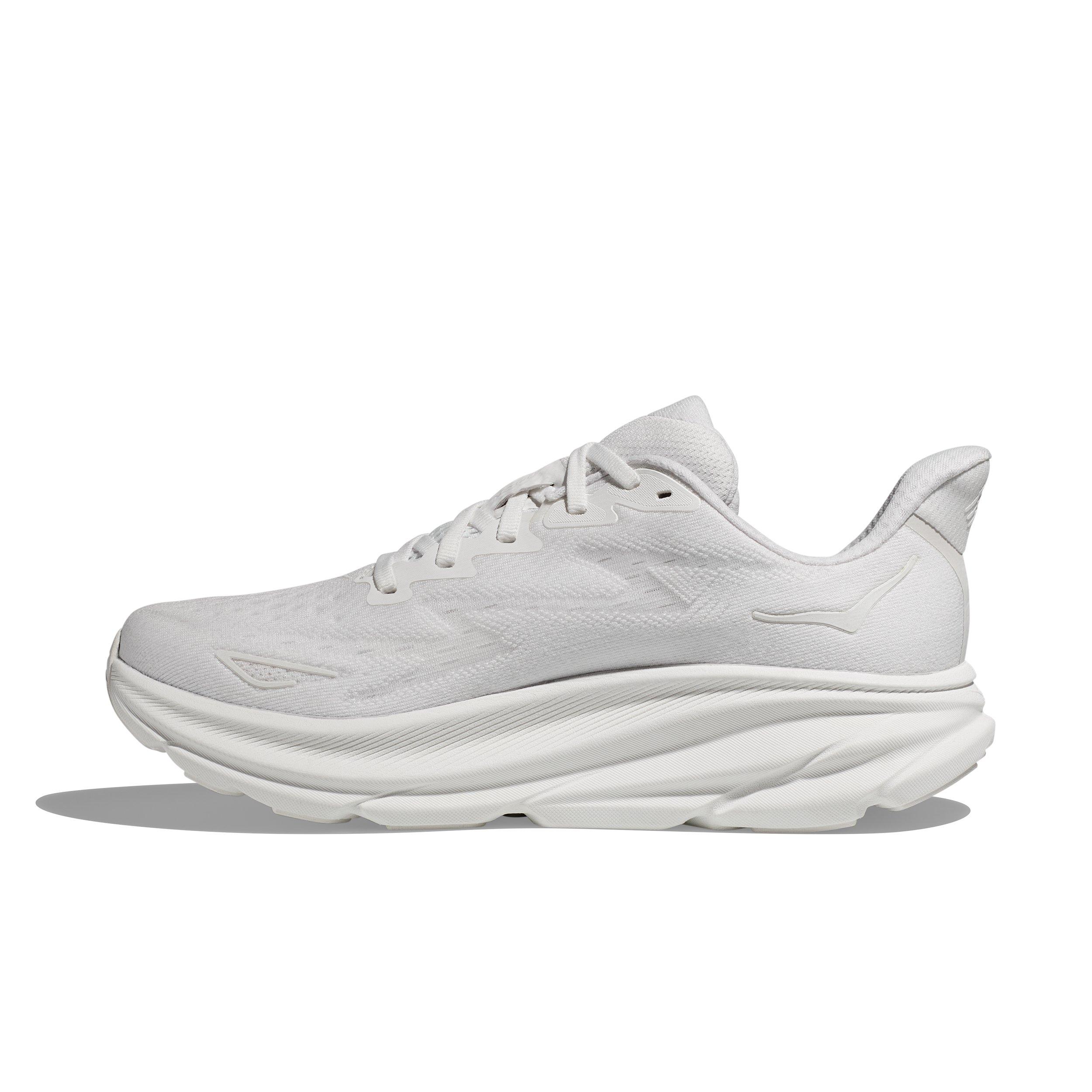 Hoka Clifton 9 "White/White" Women's Running Shoe - WHITE Thumbnail View 2