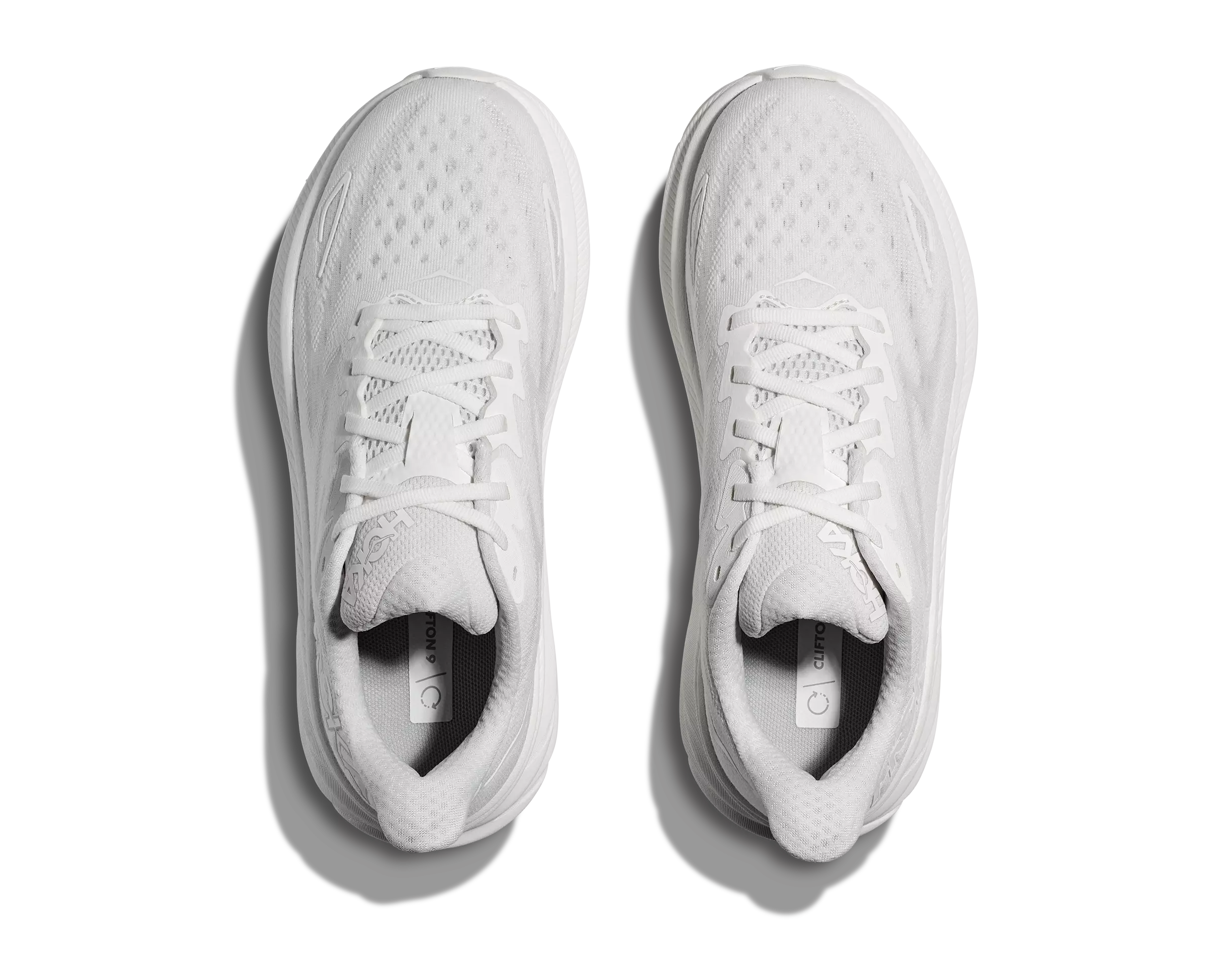 Hoka Clifton 9 "White/White" Women's Running Shoe - WHITE