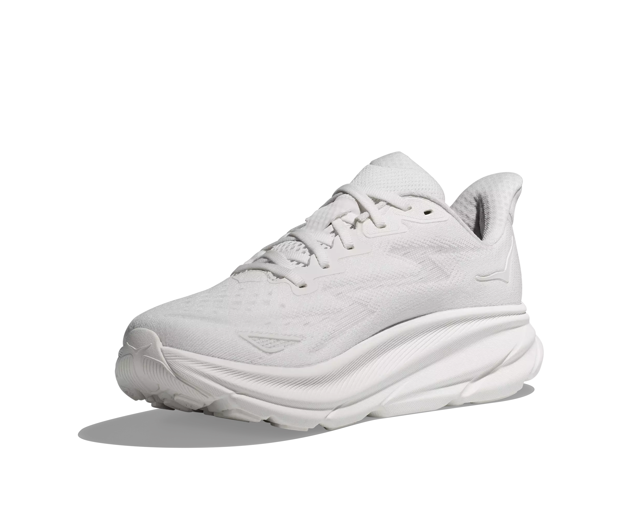 Hoka Clifton 9 "White/White" Women's Running Shoe - WHITE