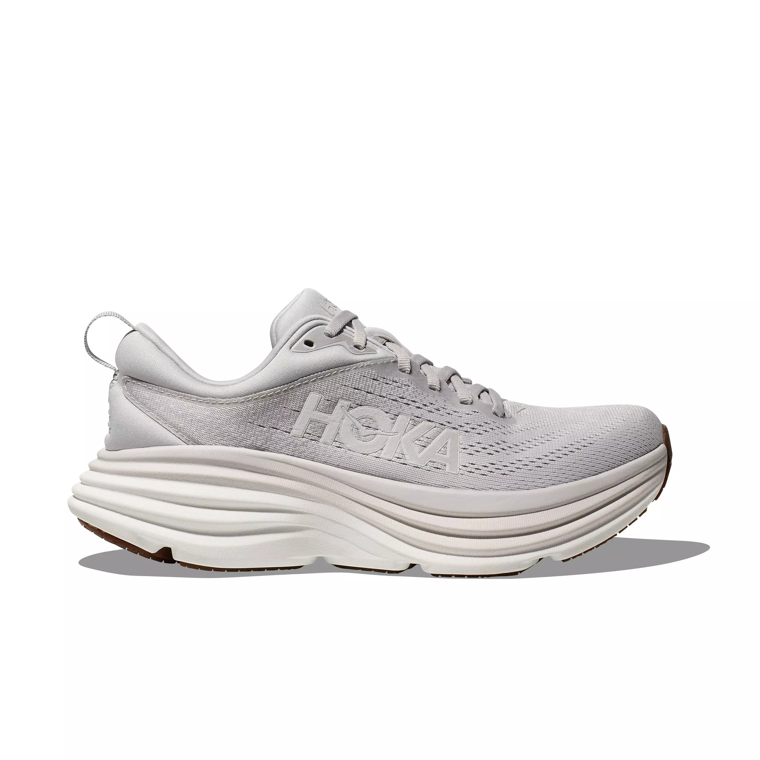 Hoka Bondi 8 "Lunar Rock/Nimbus Cloud" Women's Running Shoe - GREY