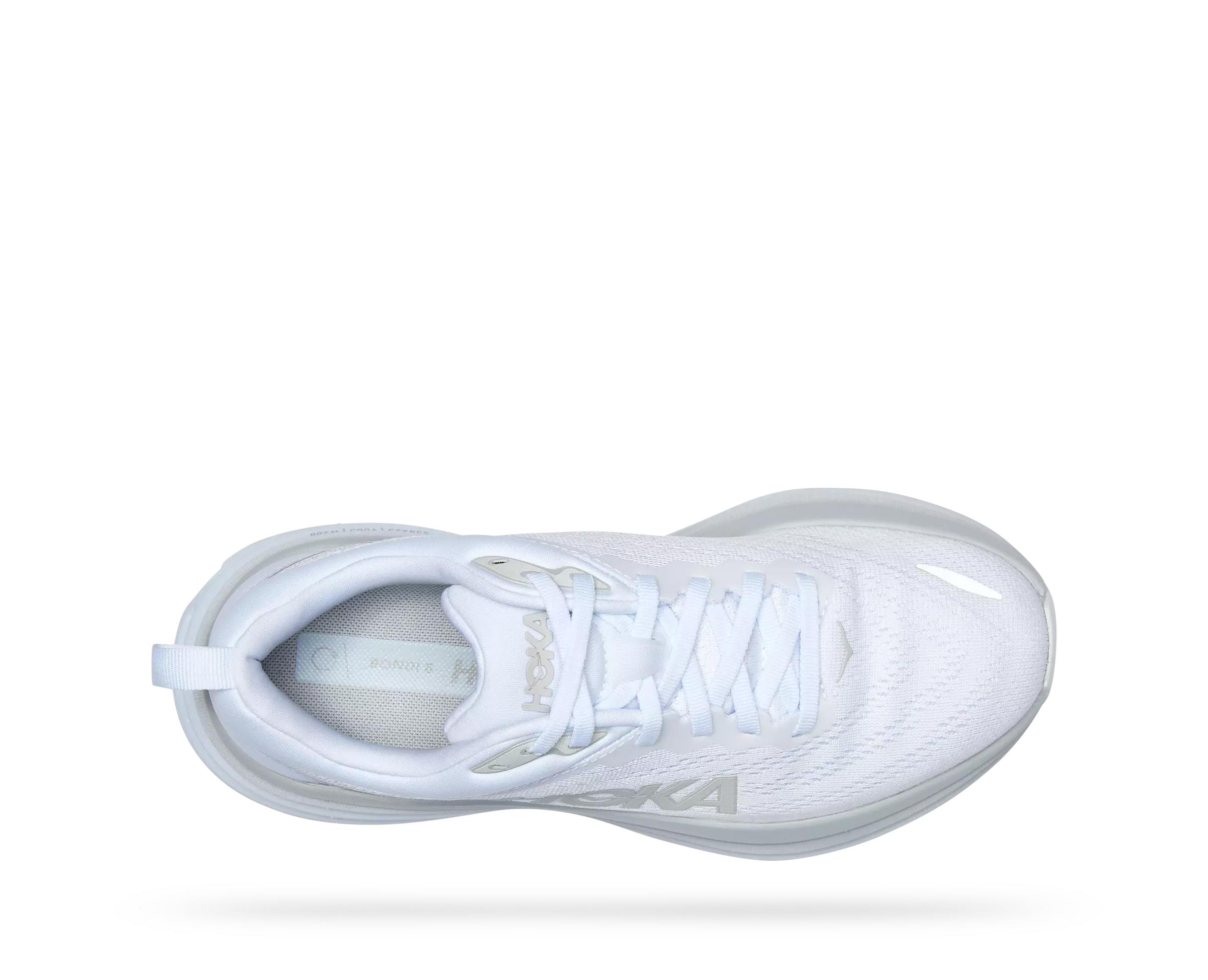 Hoka Bondi 8 "White/White" Women's Running Shoe - WHITE