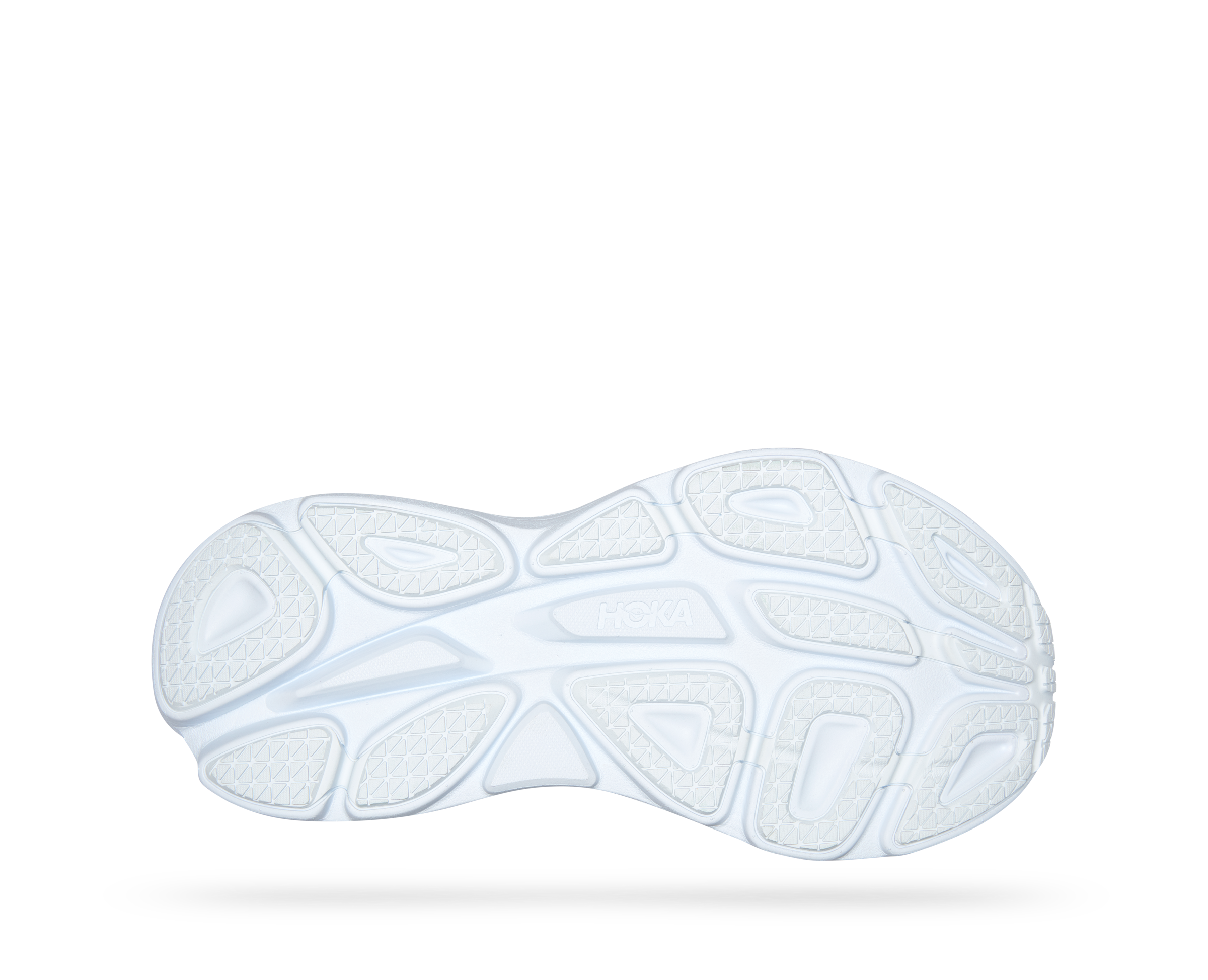 Hoka Bondi 8 "White/White" Women's Running Shoe - WHITE Thumbnail View 8