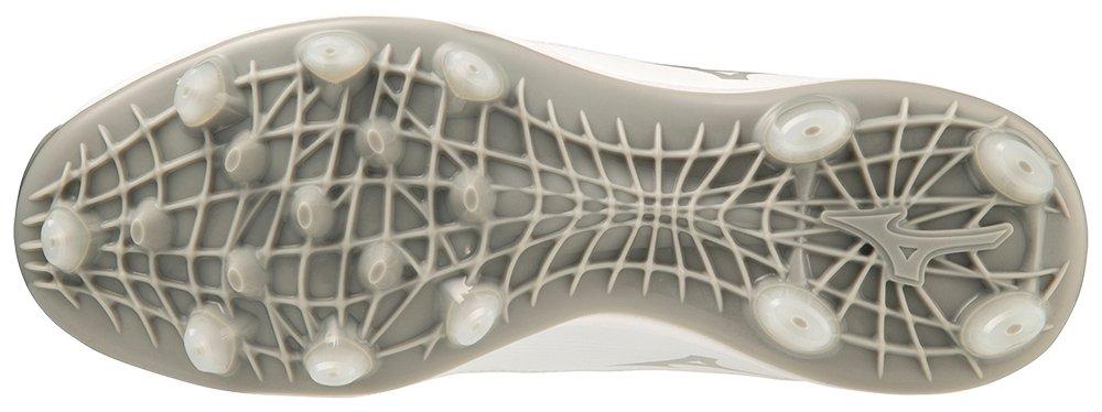 Mizuno Finch Elite 6 TPU "White/Gold" Women's Softball Cleat - WHITE Thumbnail View 3