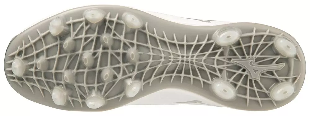 Mizuno Finch Elite 6 TPU "White/Gold" Women's Softball Cleat - WHITE