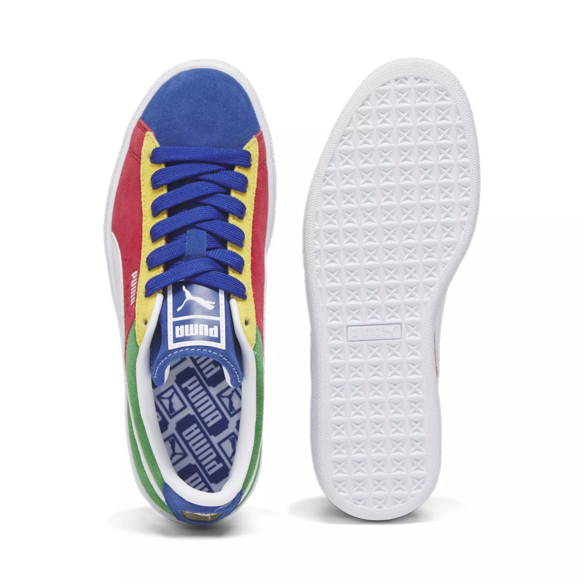 PUMA Suede XXI Primary "Red/Green/Blue" Grade School Boys' Shoe - MULTI-COLOR