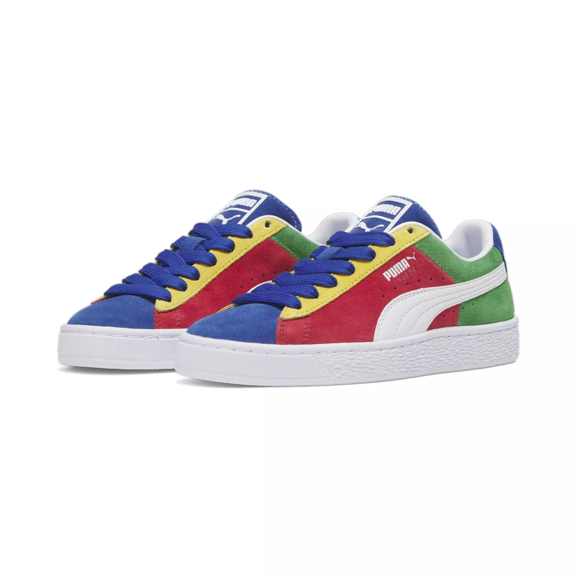PUMA Suede XXI Primary "Red/Green/Blue" Grade School Boys' Shoe - MULTI-COLOR