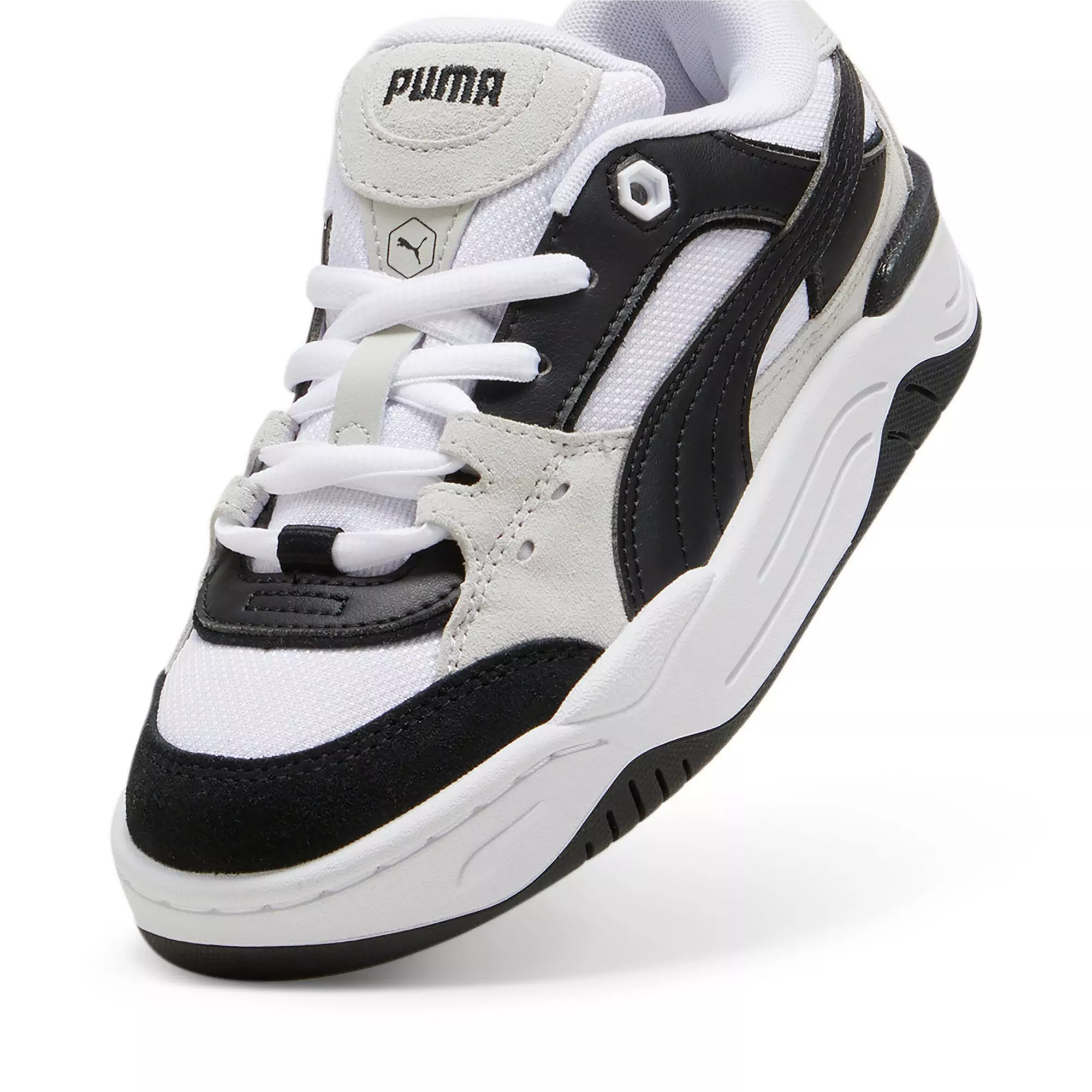 PUMA 180 "Black/White" Grade School Boys' Shoe - BLACK/WHITE