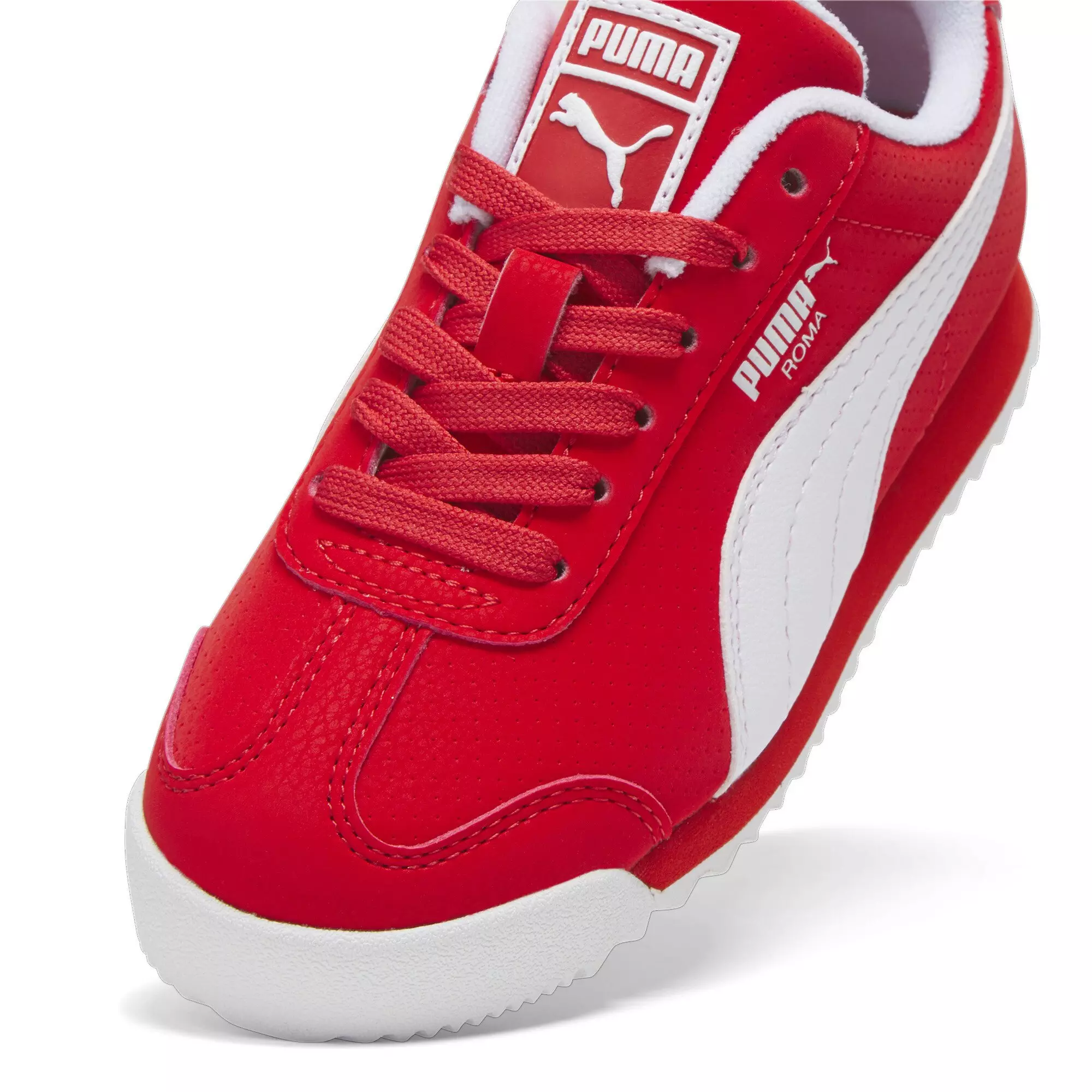 PUMA Roma Reversed "Red/White" Preschool Boys' Shoe - RED/WHITE