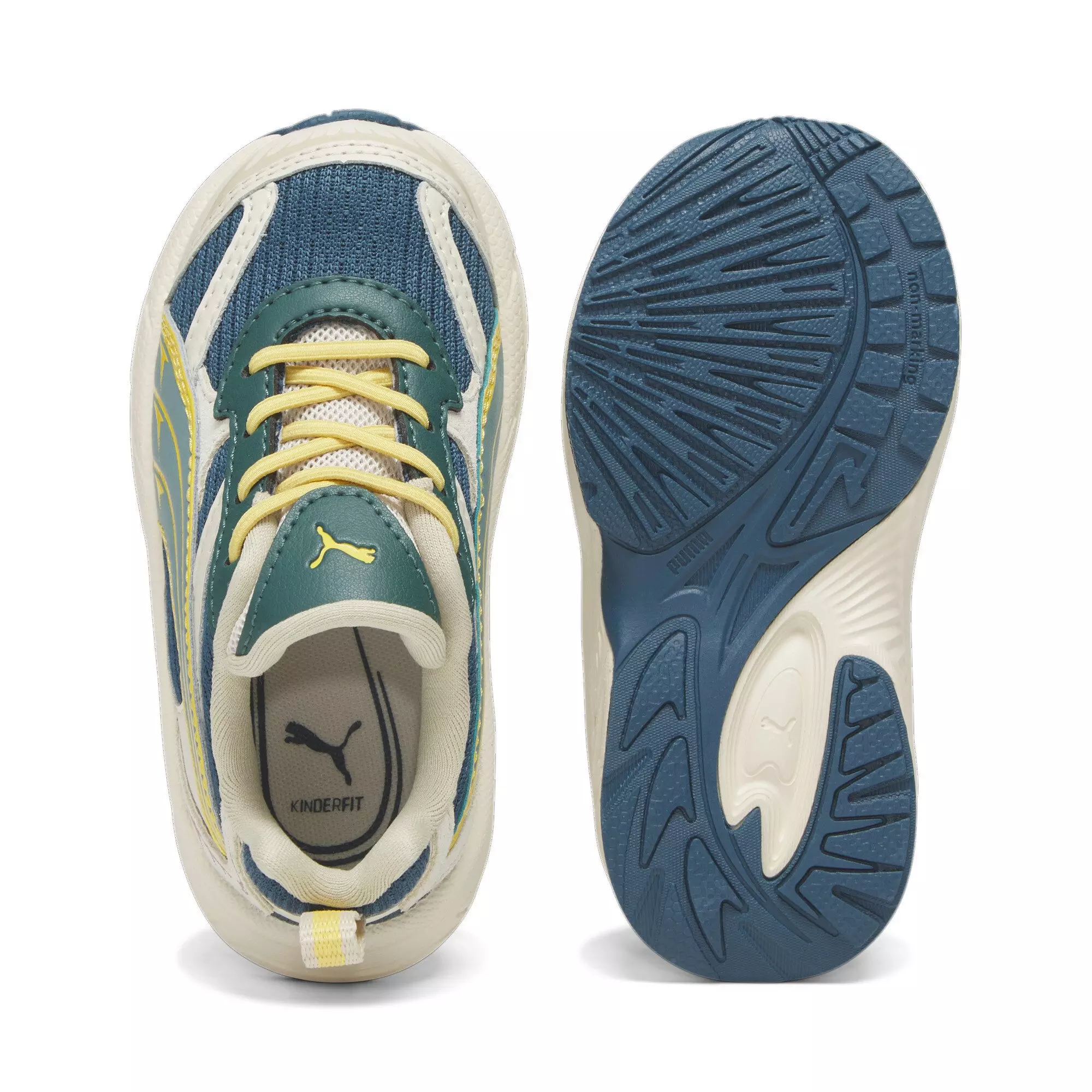 PUMA Morphic Underdog "Tan/Blue/Green" Toddler Boys' Shoe - TAN/GREEN