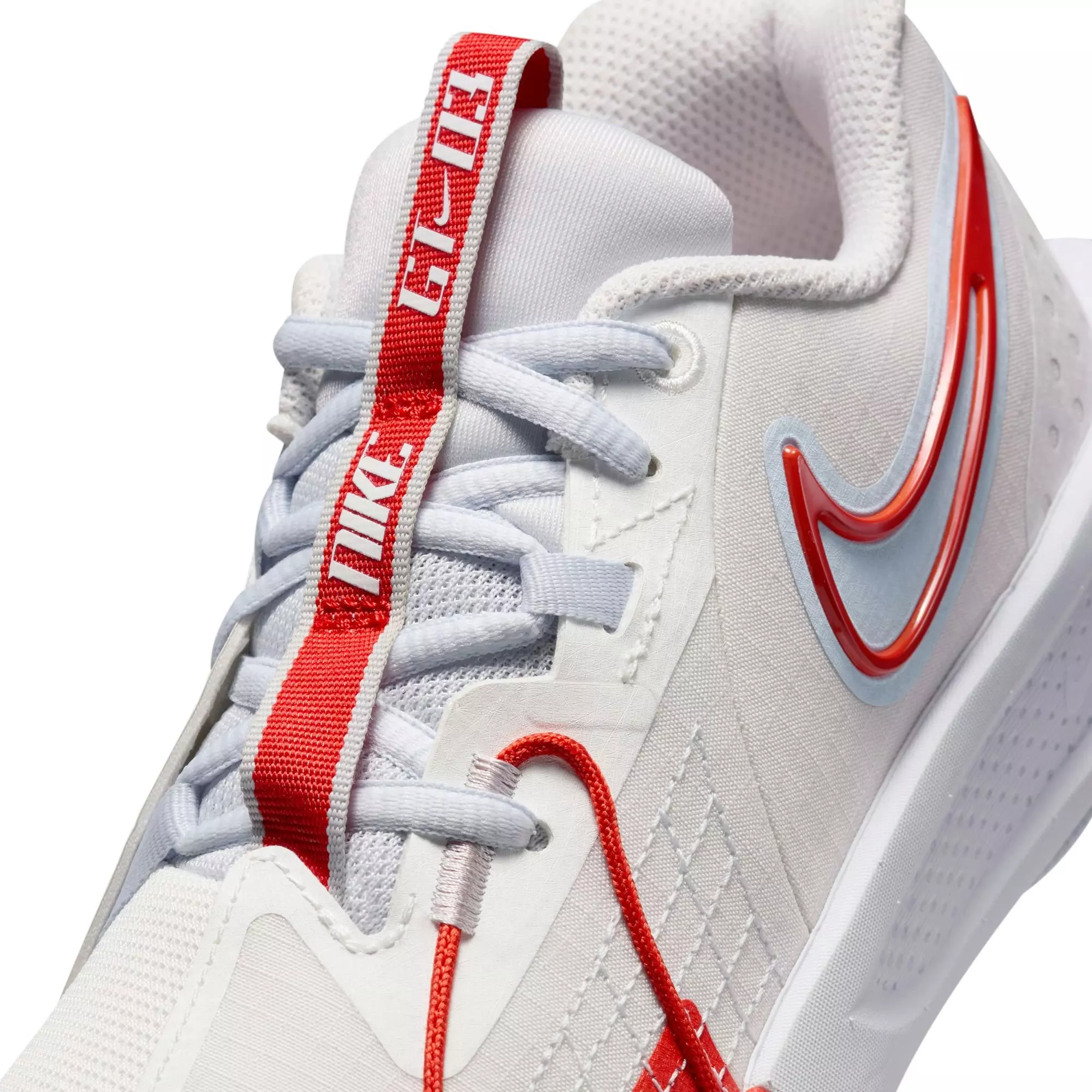 Nike G.T. Cut 3 "Summit White/Picante Red" Grade School Kids' Basketball Shoe - SUMMIT WHITE/PICANTE RED/FOOTBALL GREY