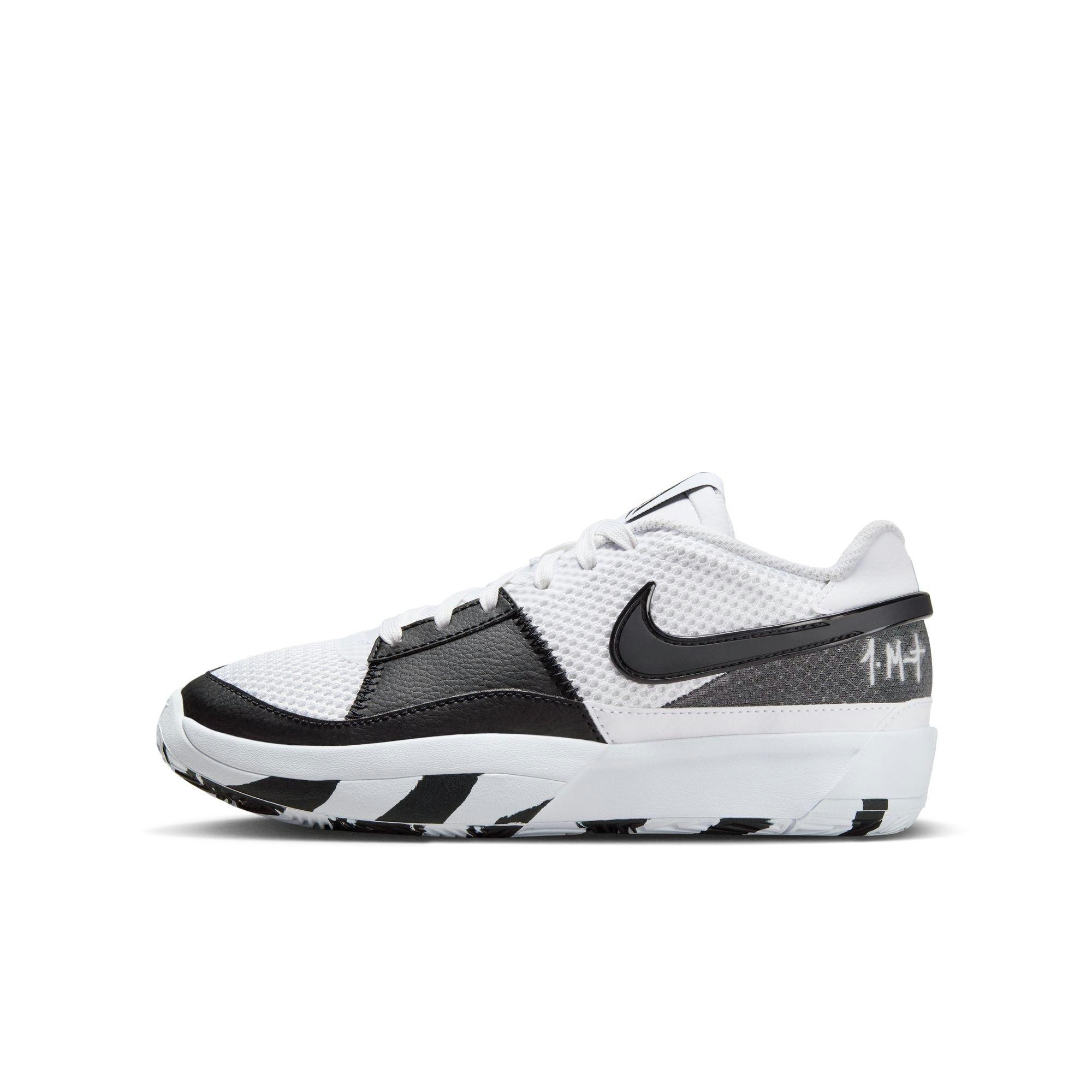 Nike Ja 1 "White/Black" Grade School Basketball Shoe