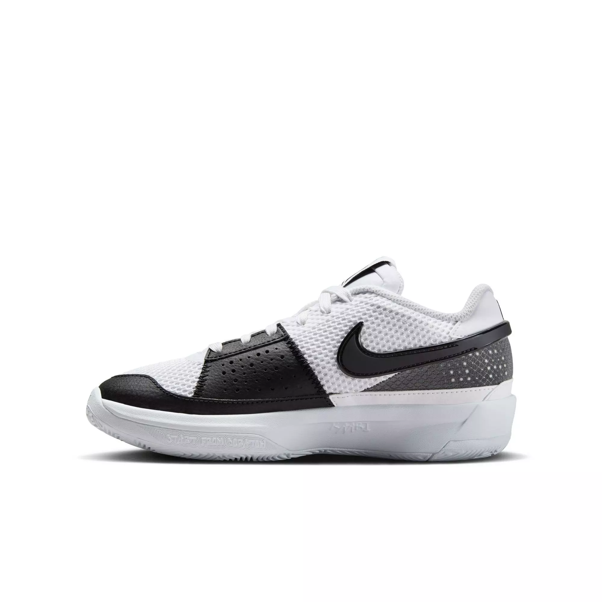 Nike Ja 1 "White/Black" Grade School Basketball Shoe - WHITE/BLACK