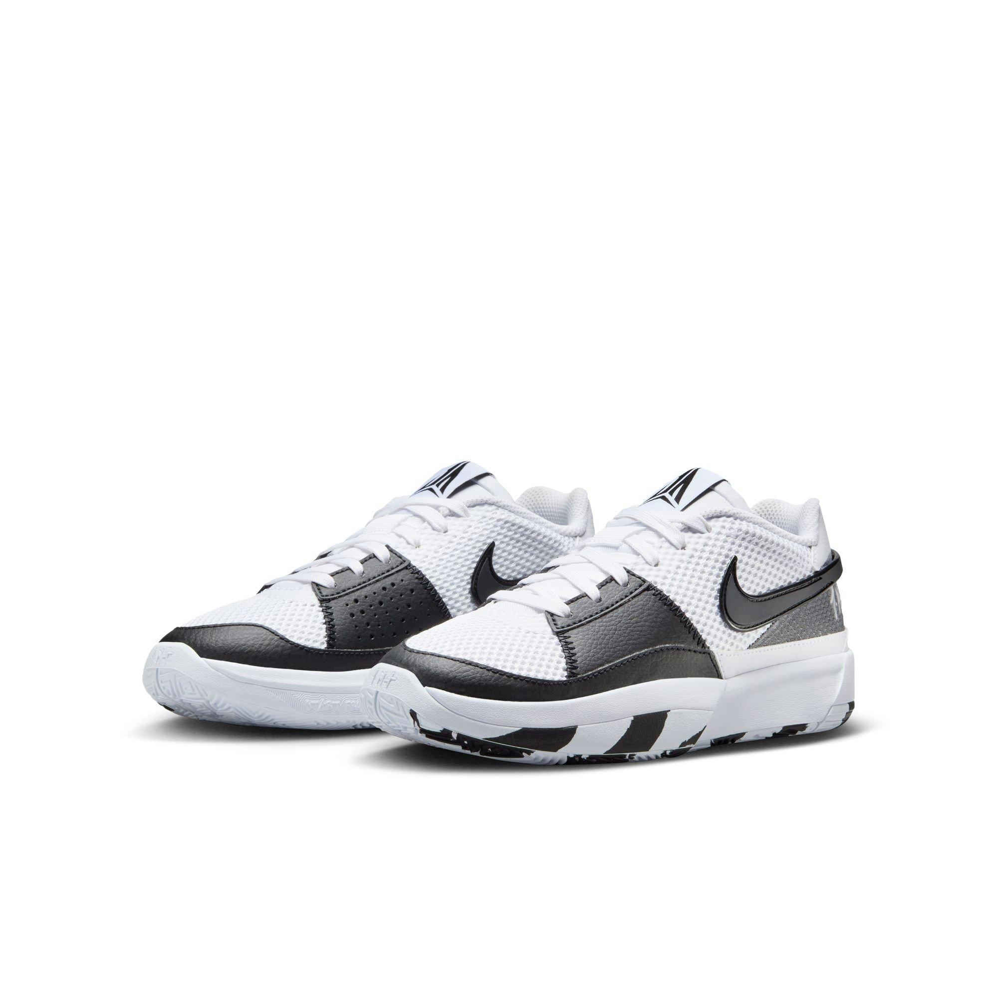 Nike Ja 1 "White/Black" Grade School Basketball Shoe