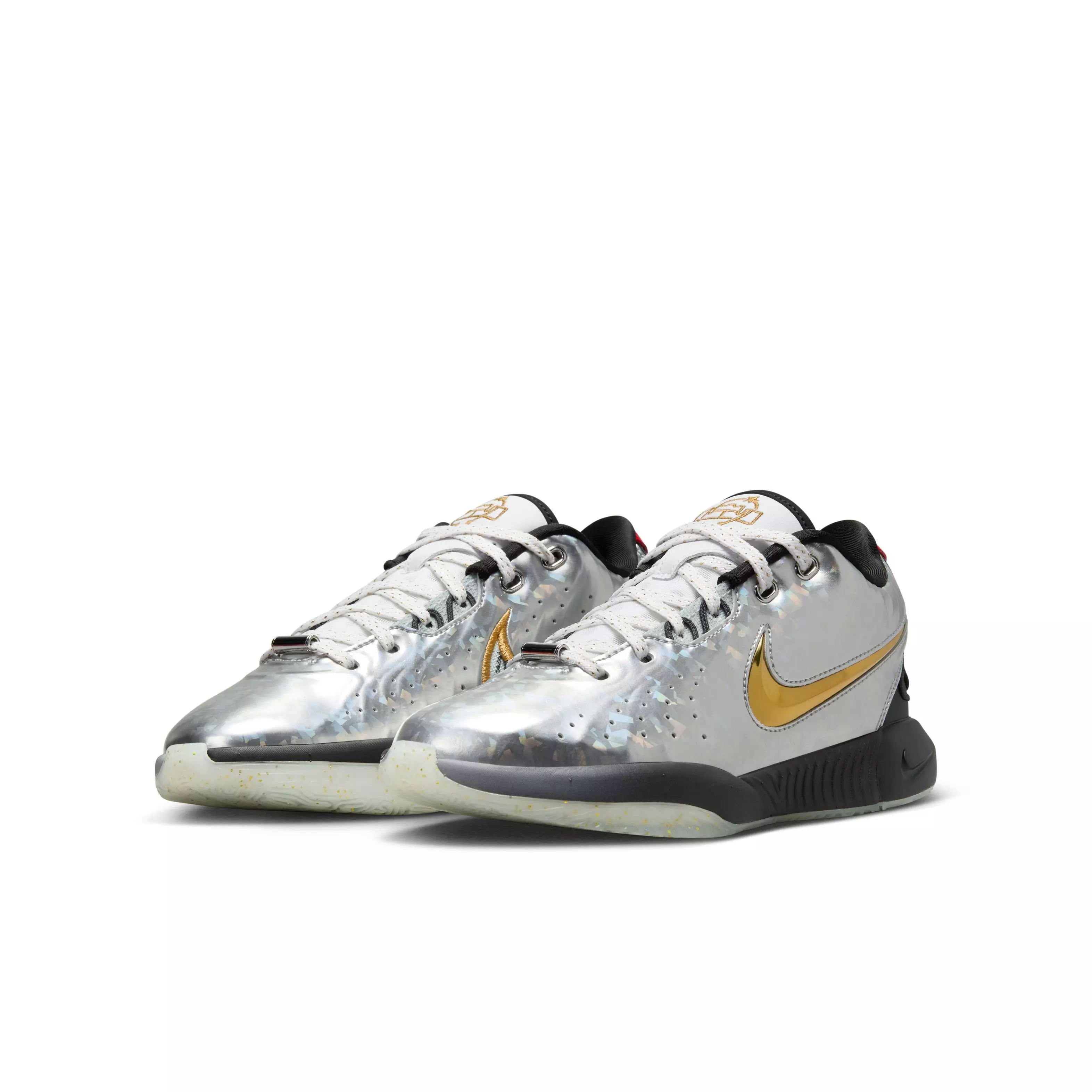 Nike LeBron XXI "ASW" Grade School Kids' Basketball Shoe - METALLIC SILVER/METALLIC GOLD/BLACK