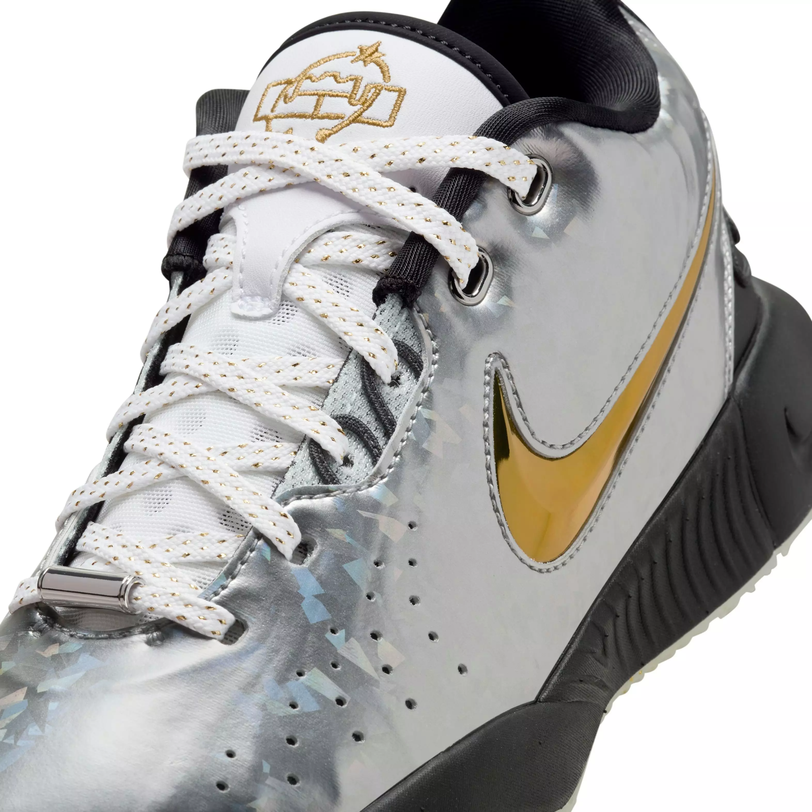 Nike LeBron XXI "ASW" Grade School Kids' Basketball Shoe - METALLIC SILVER/METALLIC GOLD/BLACK