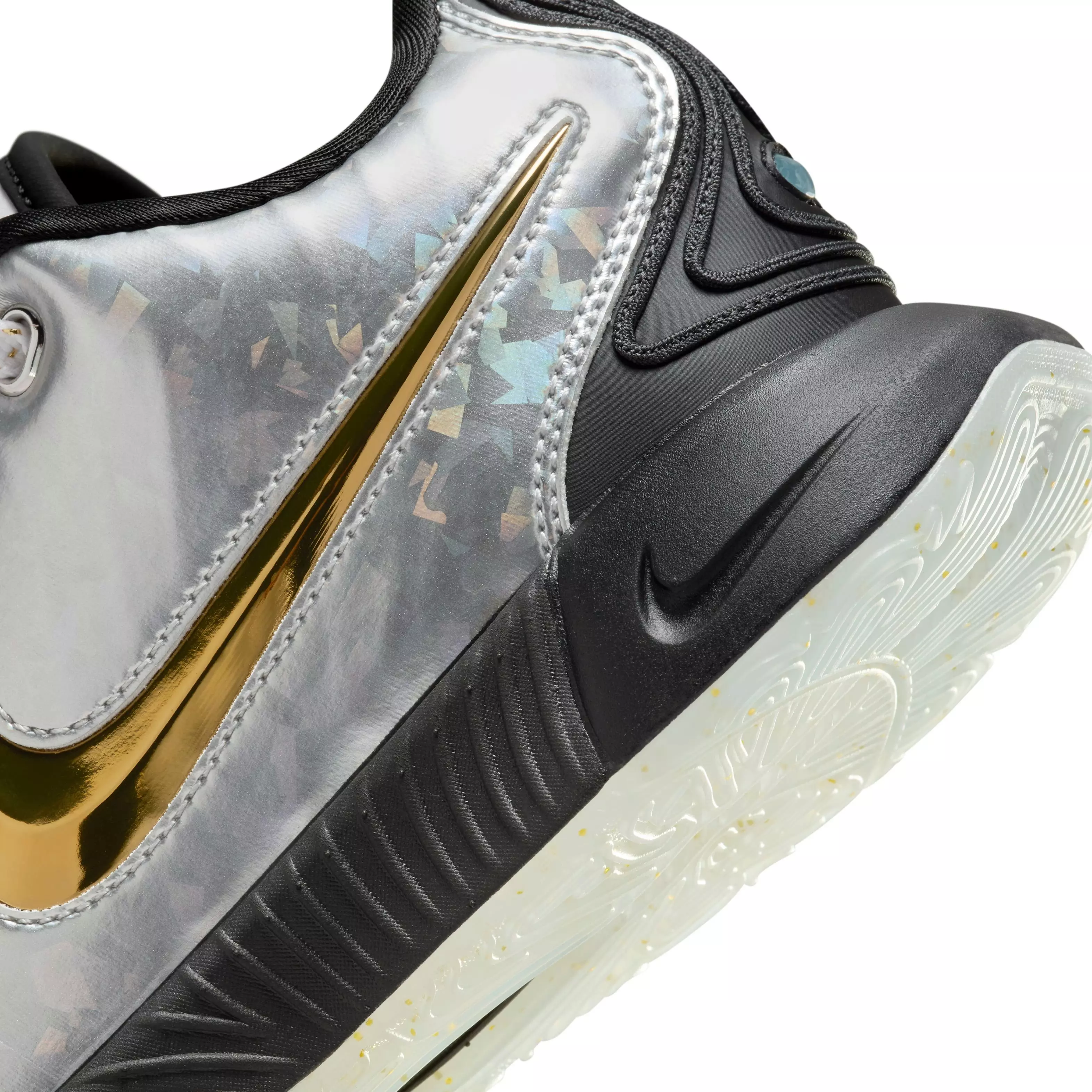 Nike LeBron XXI "ASW" Grade School Kids' Basketball Shoe - METALLIC SILVER/METALLIC GOLD/BLACK
