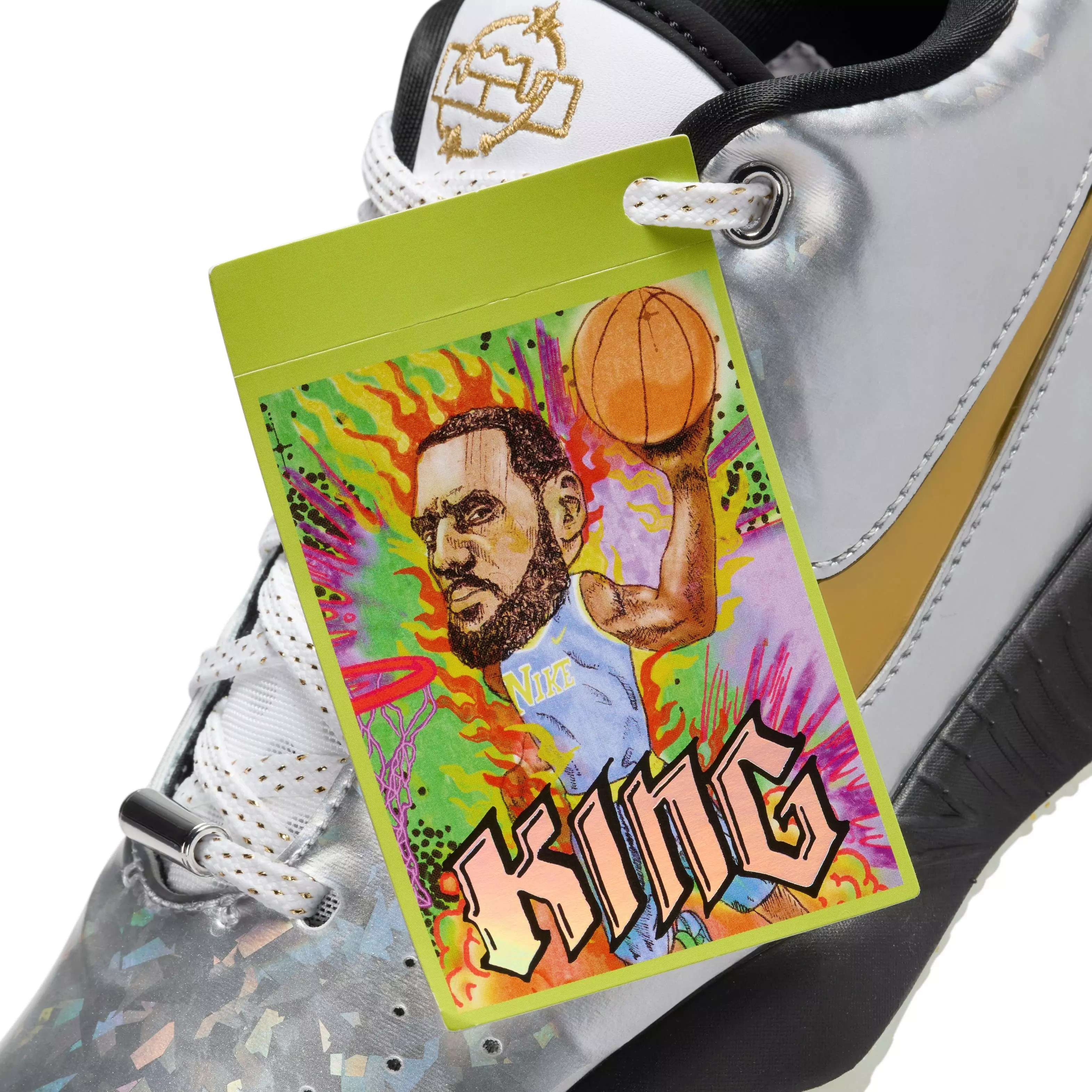 Nike LeBron XXI "ASW" Grade School Kids' Basketball Shoe - METALLIC SILVER/METALLIC GOLD/BLACK