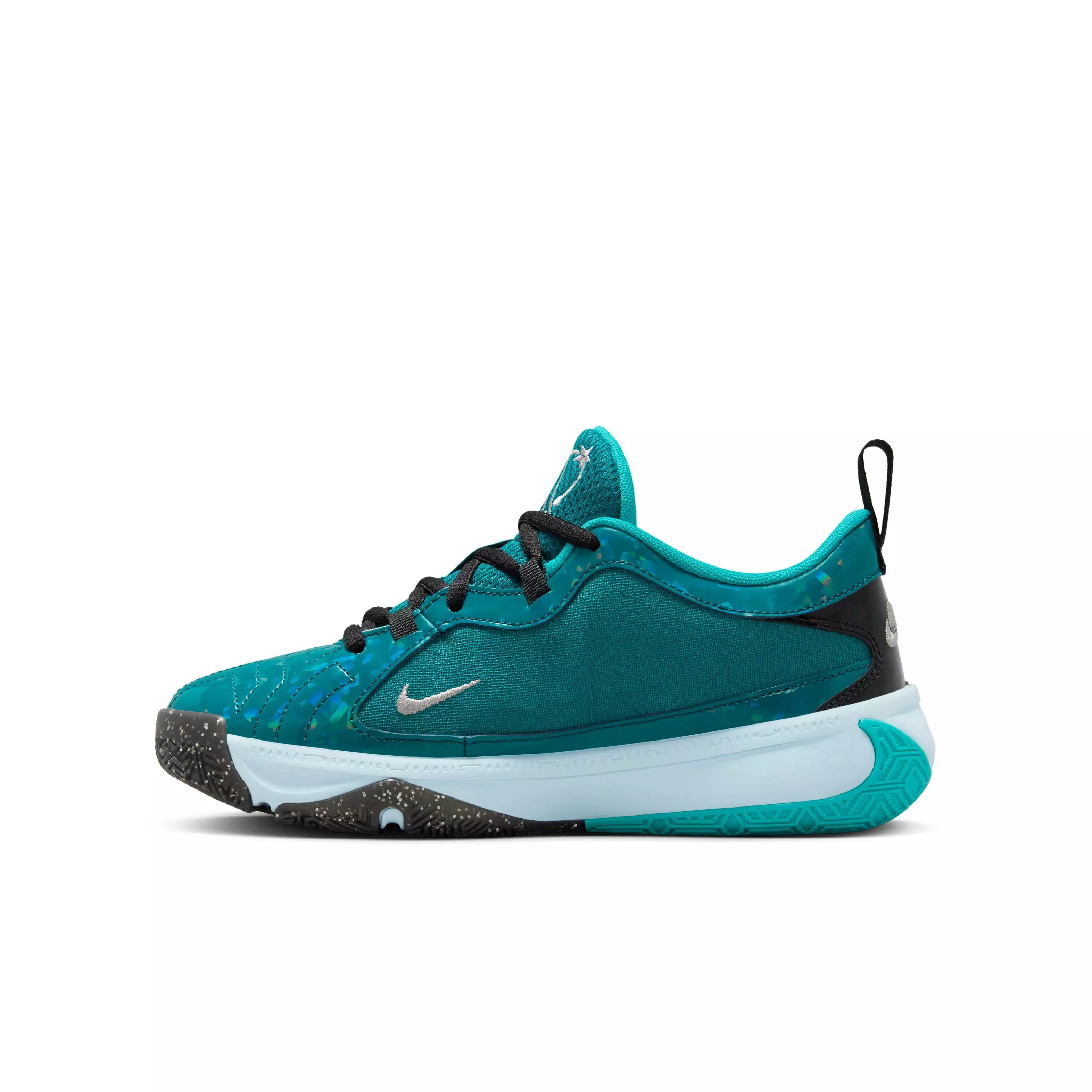Nike Freak 5 "ASW" Grade School Kids' Basketball Shoe - GEODE TEAL/METALLIC SILVER/BLACK